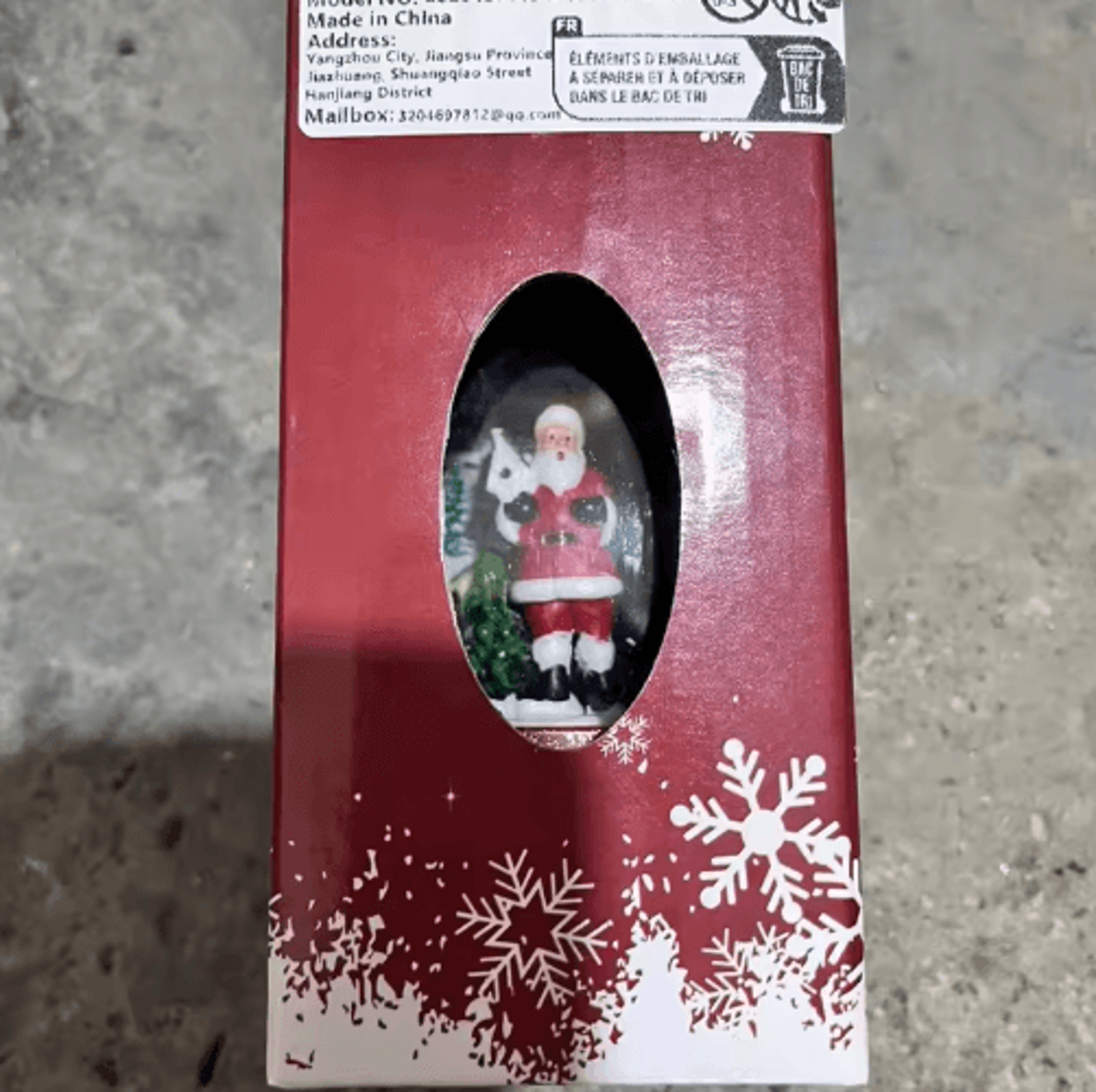 LED Christmas Phone Booth Light  Santa  Snowman Window Scene Decoration 5