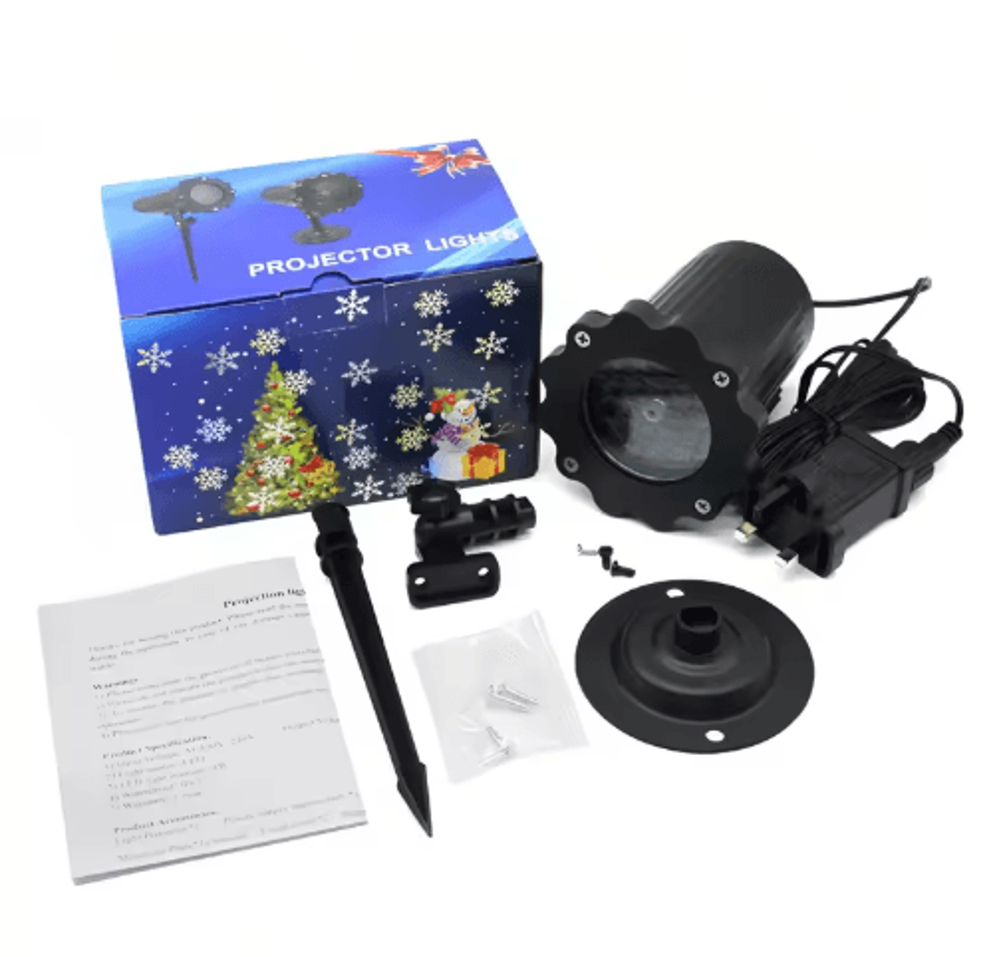 Outdoor Snowflake LED Projector Light With Remote  Christmas Holiday Projection Decor 1
