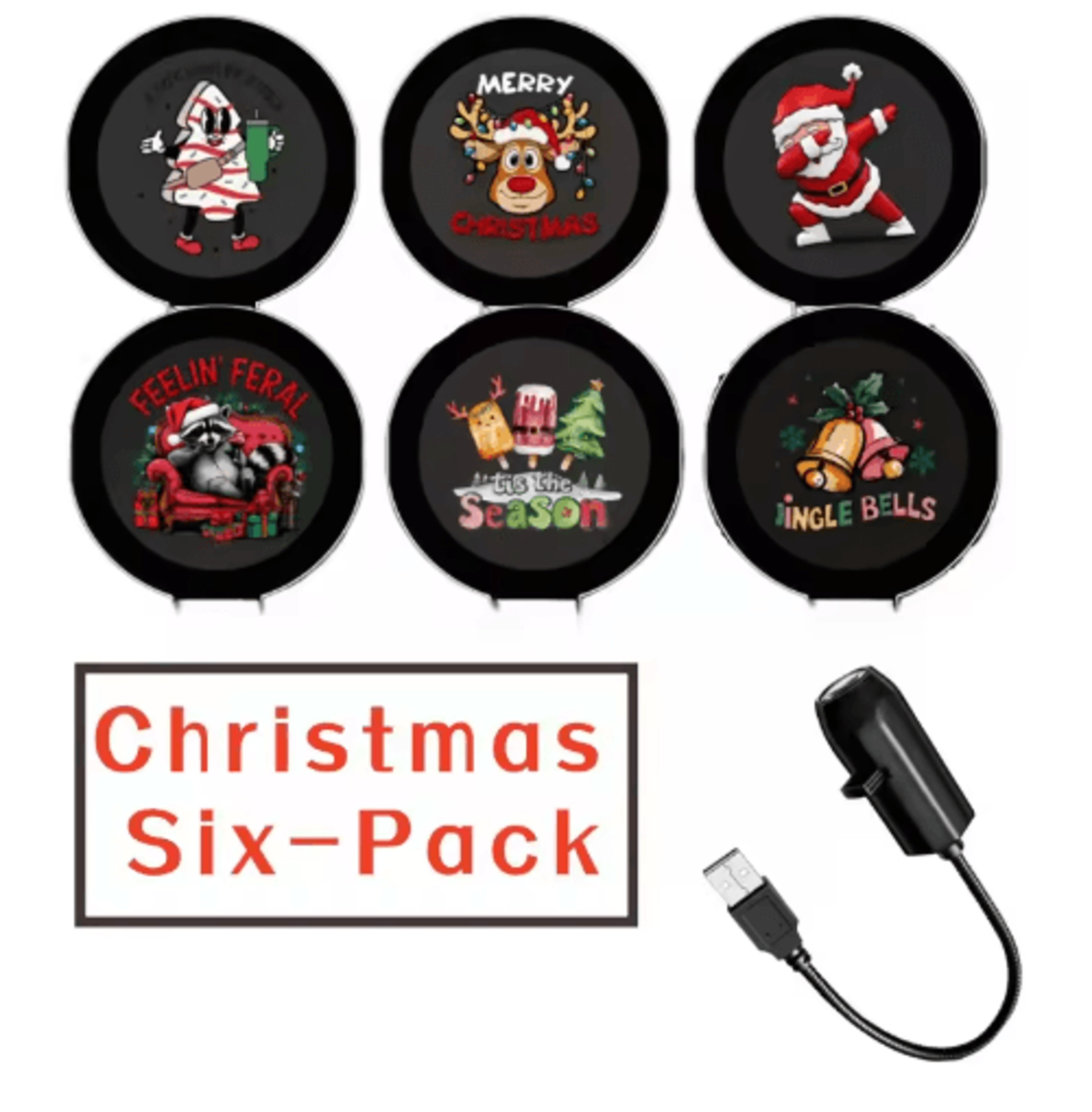 USB Christmas Projector Light  Santa  Elk LED Pattern Night Lamp 1