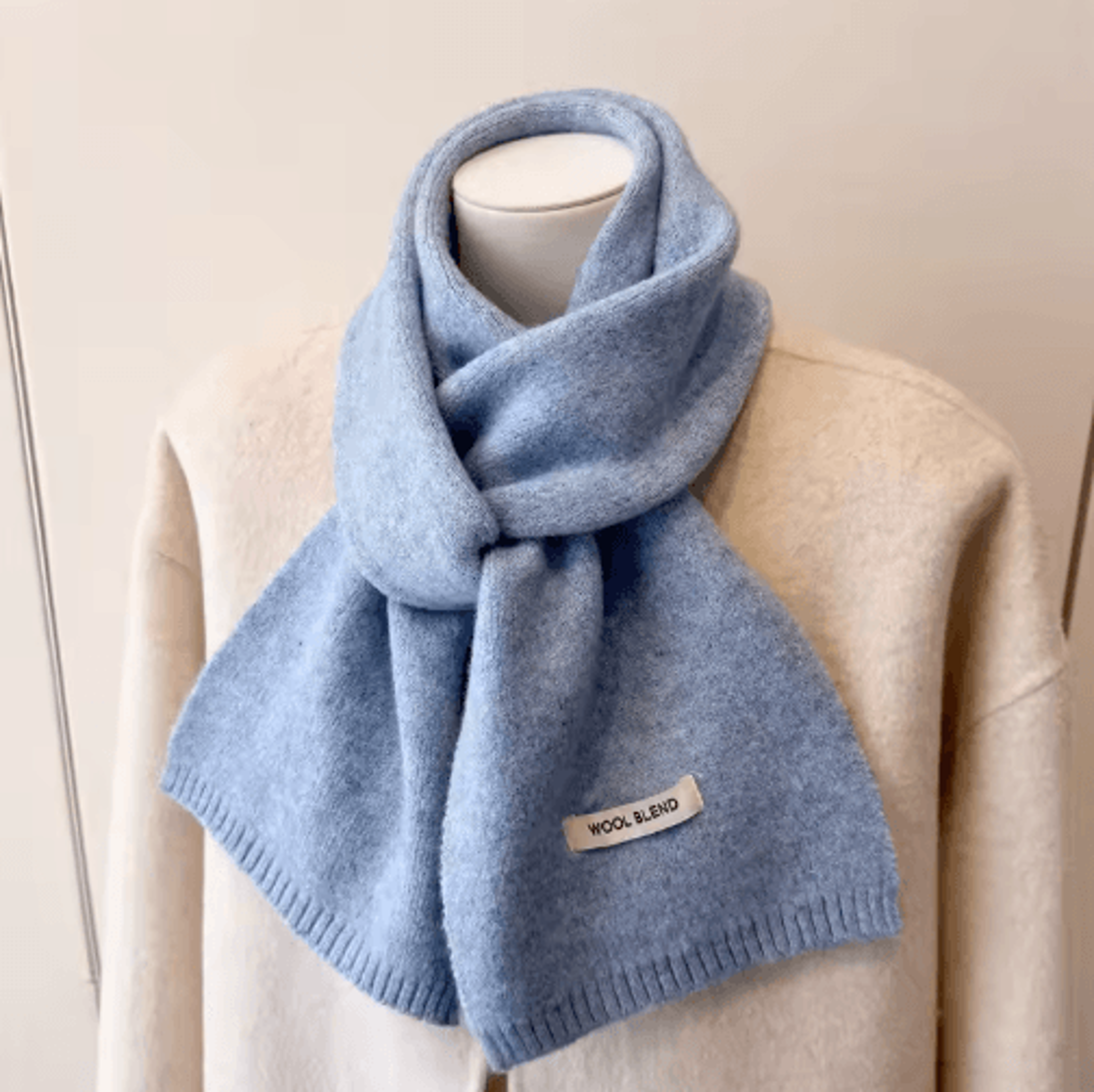 LuxeKnit Korean Winter Scarf  Soft Knitted Shawl Scarf For Women 4