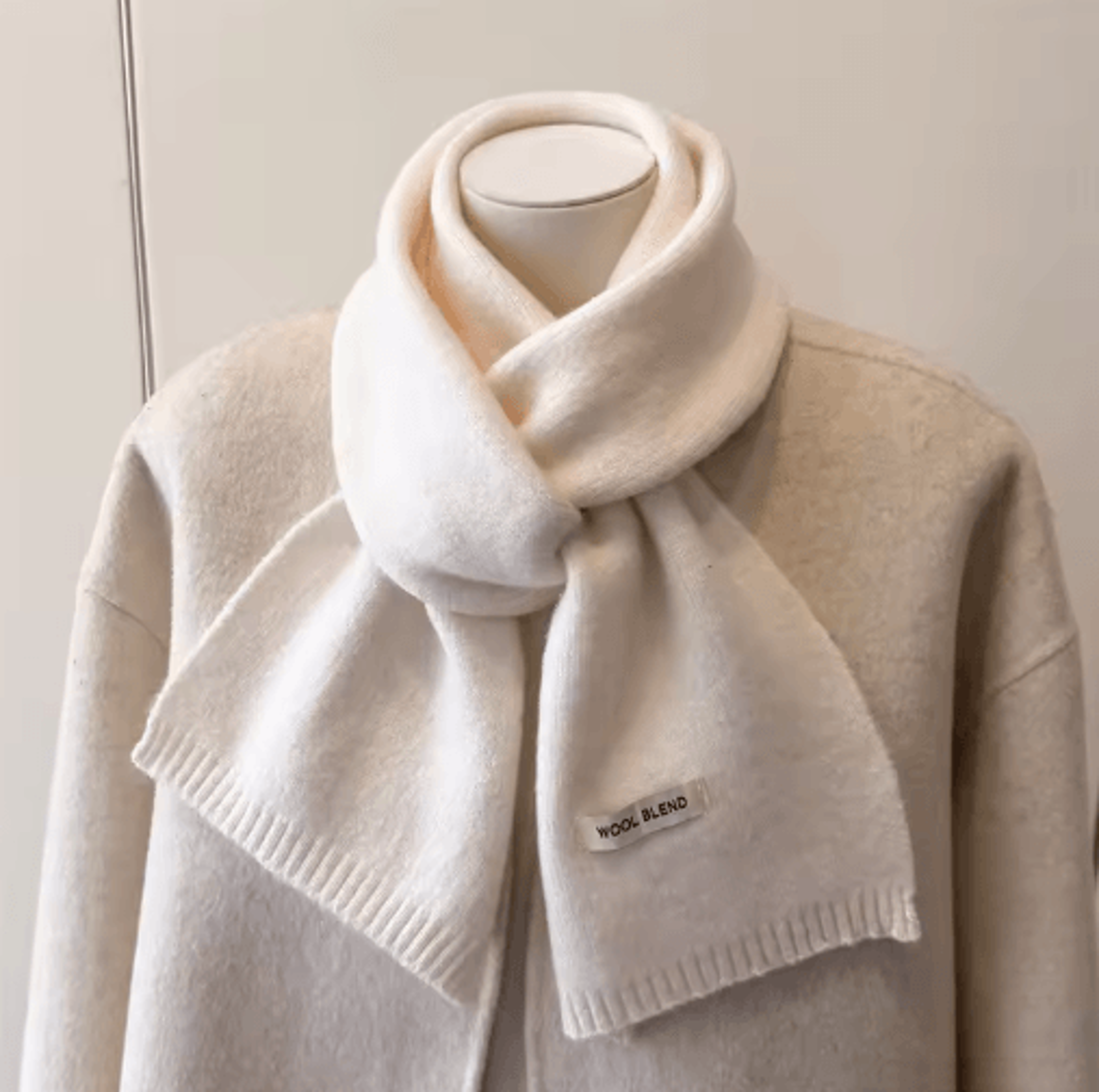LuxeKnit Korean Winter Scarf  Soft Knitted Shawl Scarf For Women 12