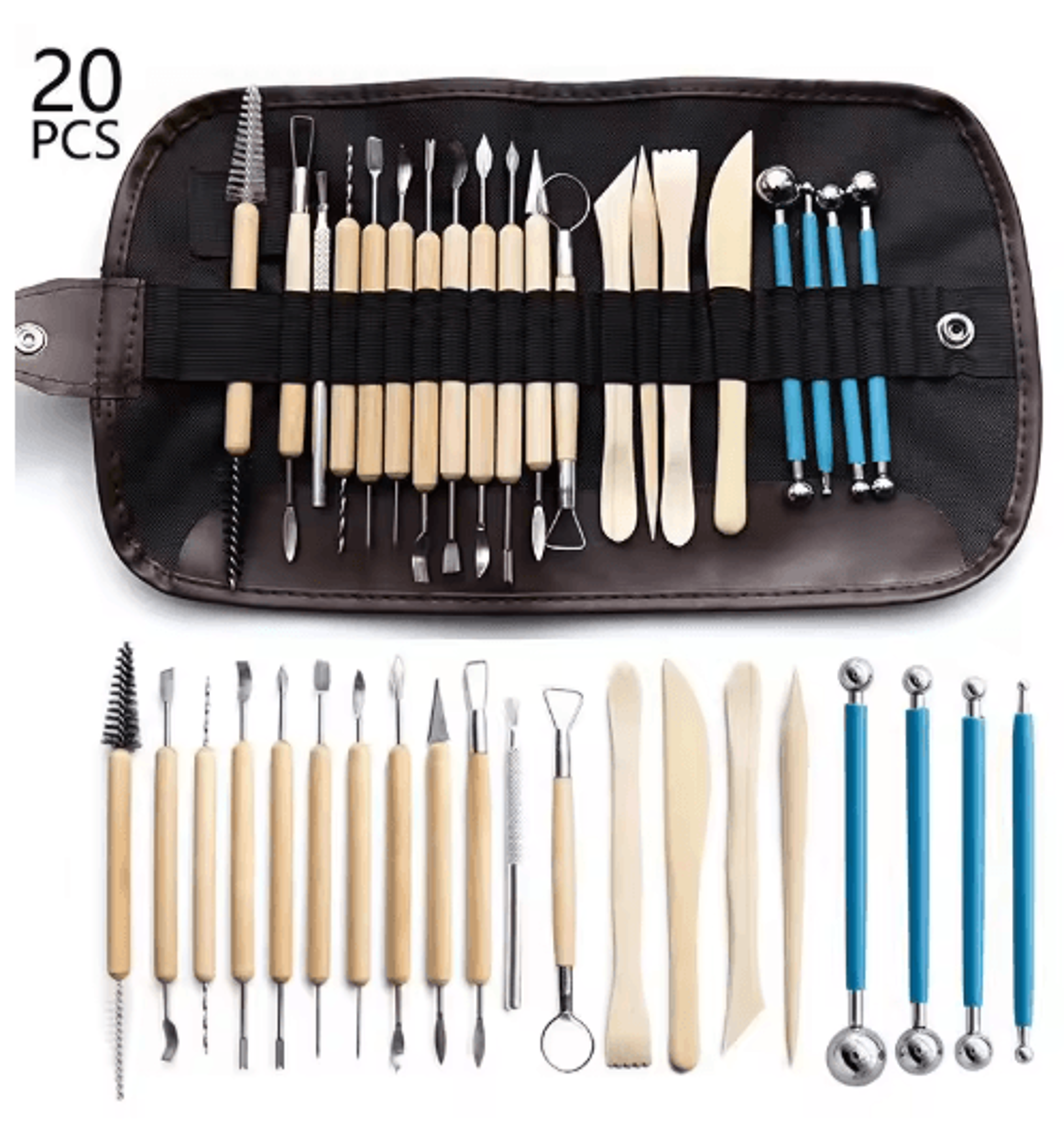 ProCraft Clay Sculpting Tool Set  Complete Pottery Tools Kit For Polymer Clay  Ceramics 3