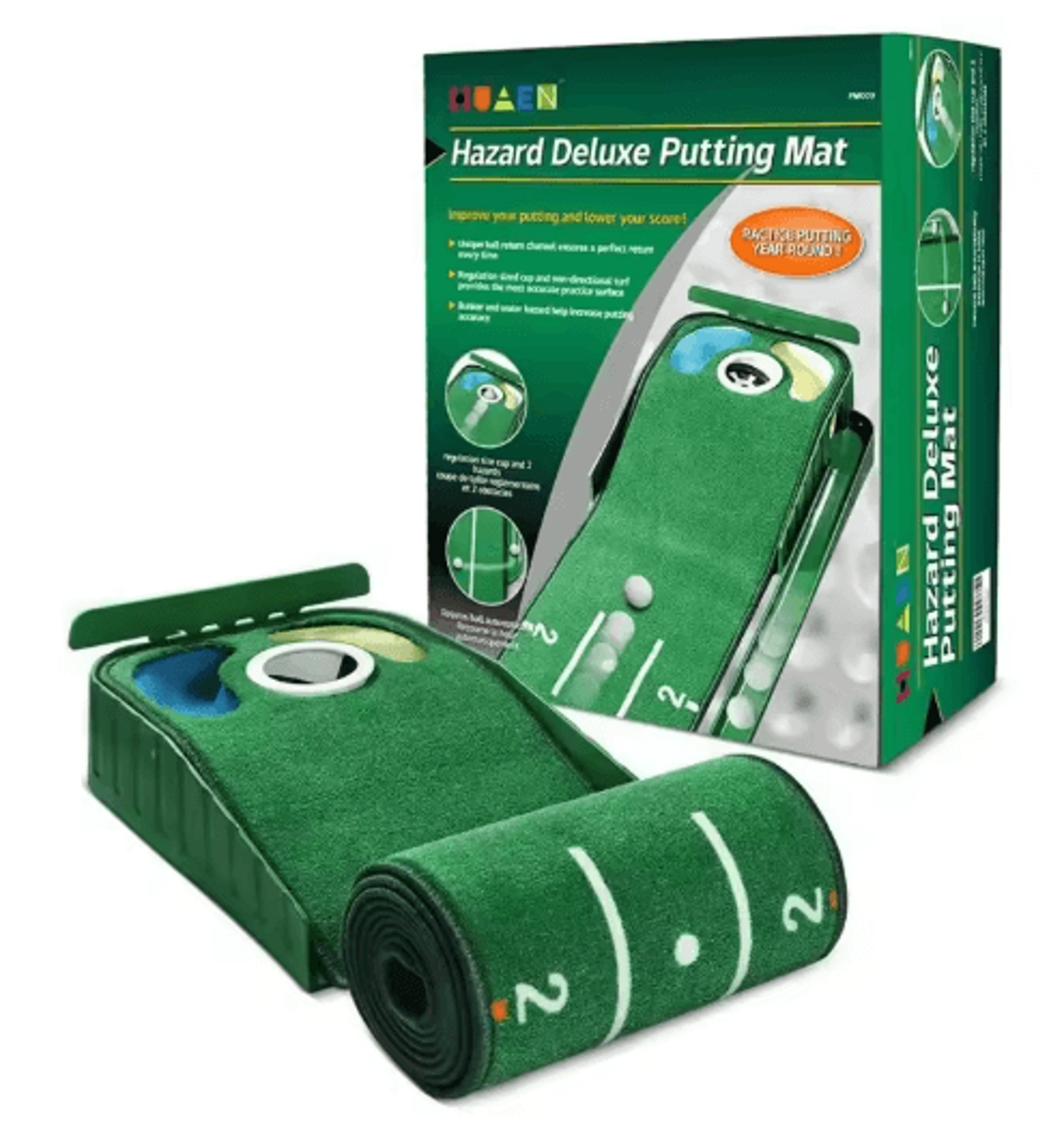 ProPutt Indoor Golf Putting Mat  Professional Golf Putting Trainer With Ball Return 1