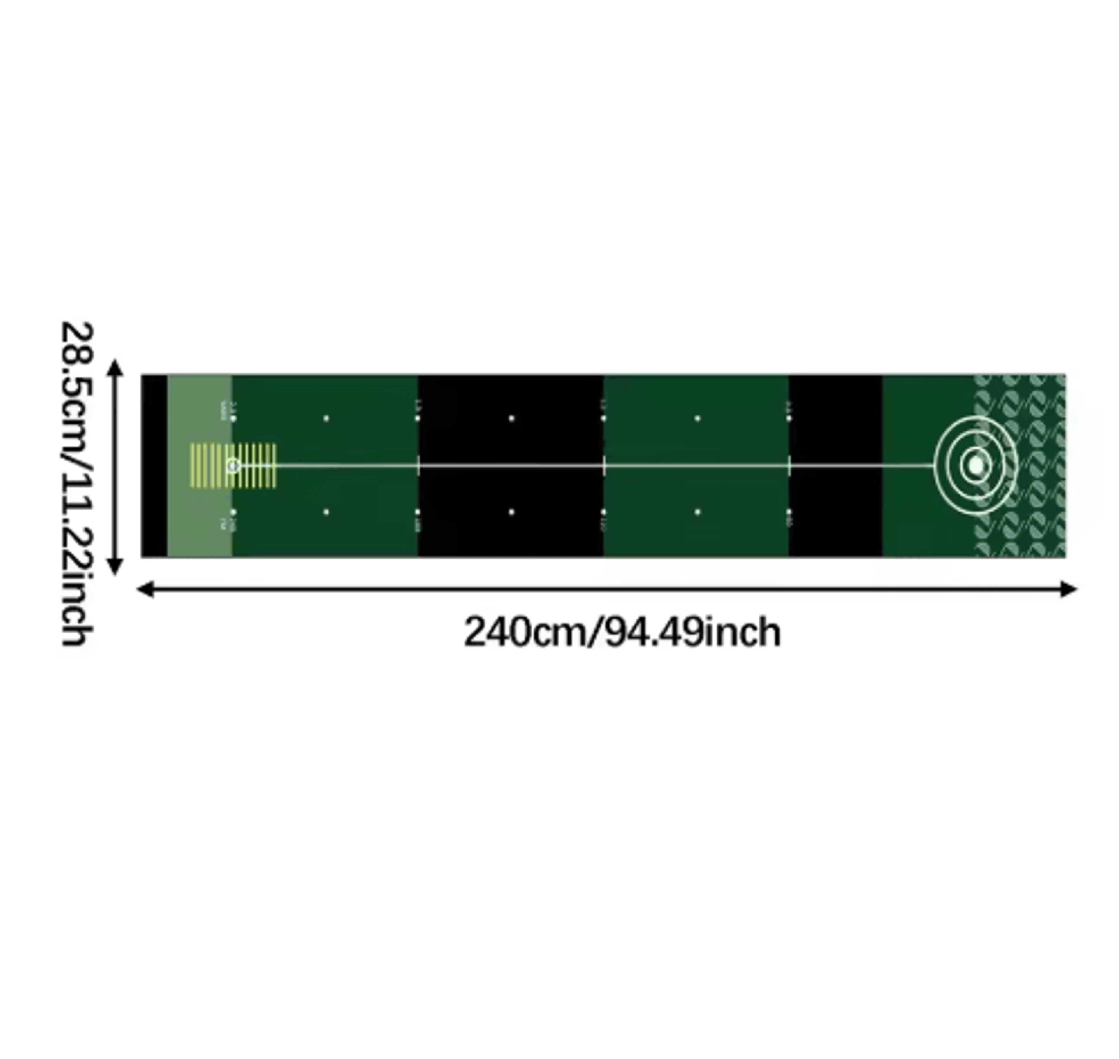 FlexPutt Foldable Golf Putting Mat  Portable Golf Putting Practice Mat For Home Training 3