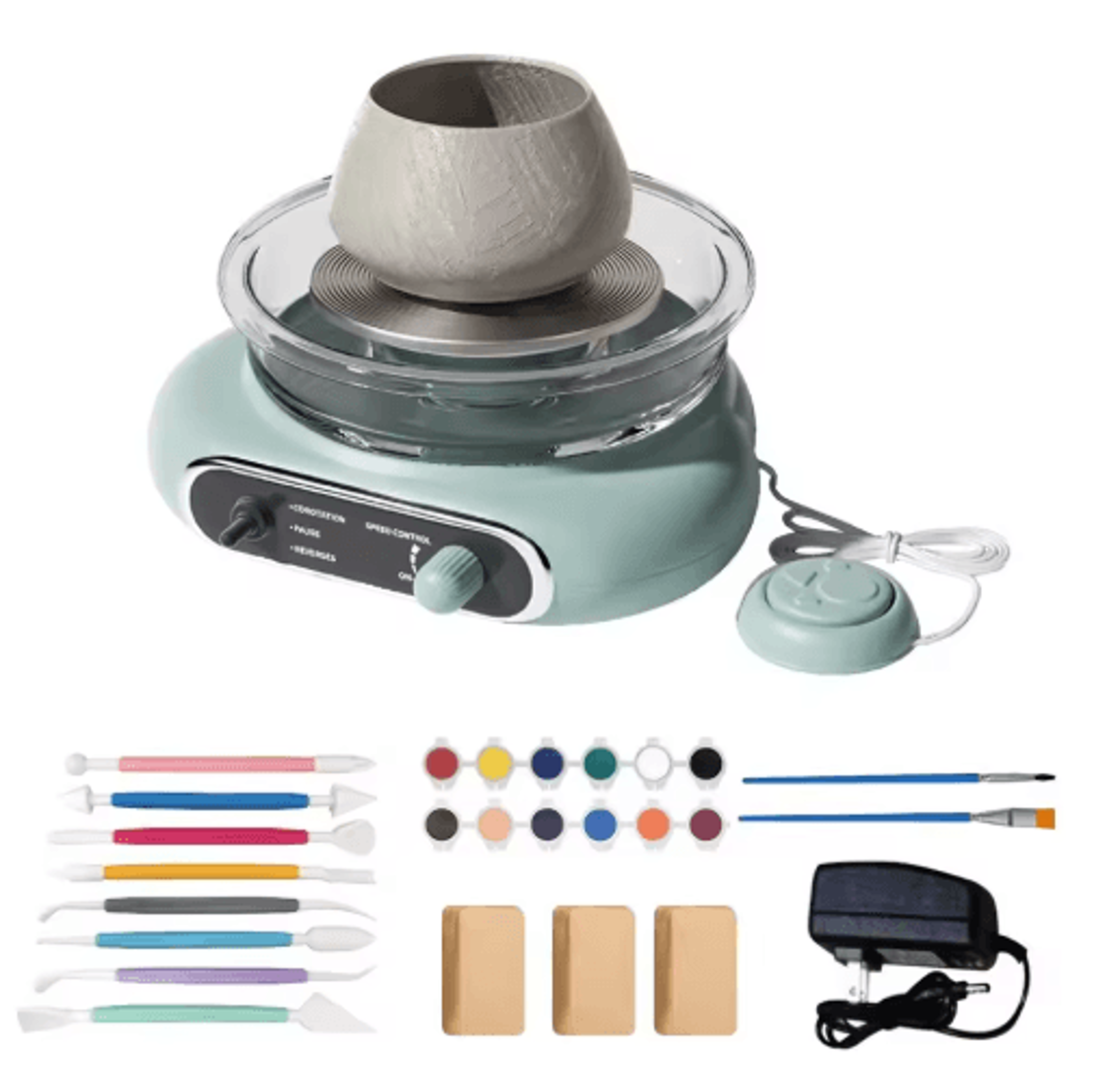 SpinCraft Electric Pottery Wheel Kit  Compact Electric Pottery Wheel For DIY Ceramic Art 5