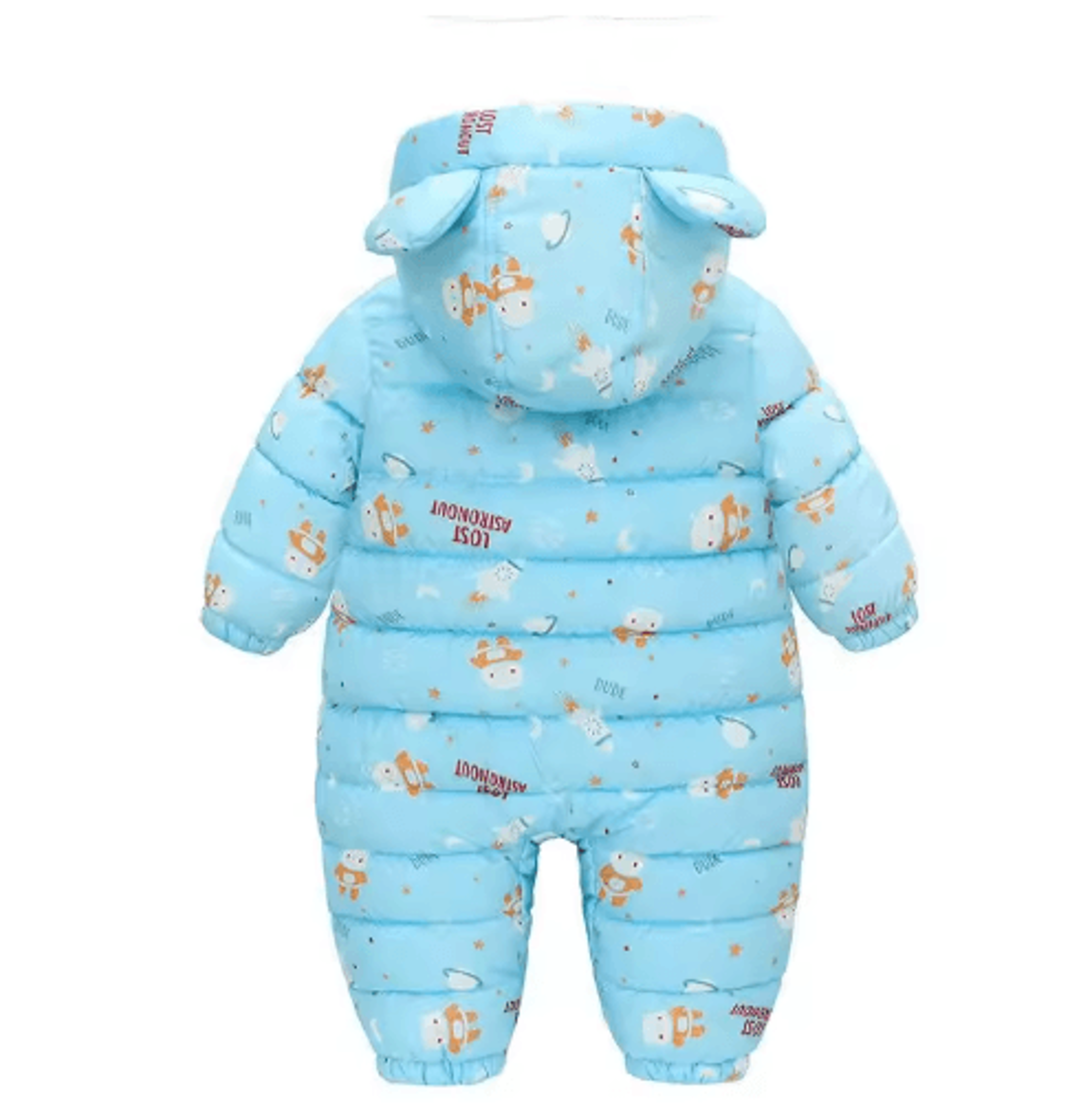 2025 Hooded Fleece Baby Snowsuit  Warm Winter Romper For Infants  Toddlers 5
