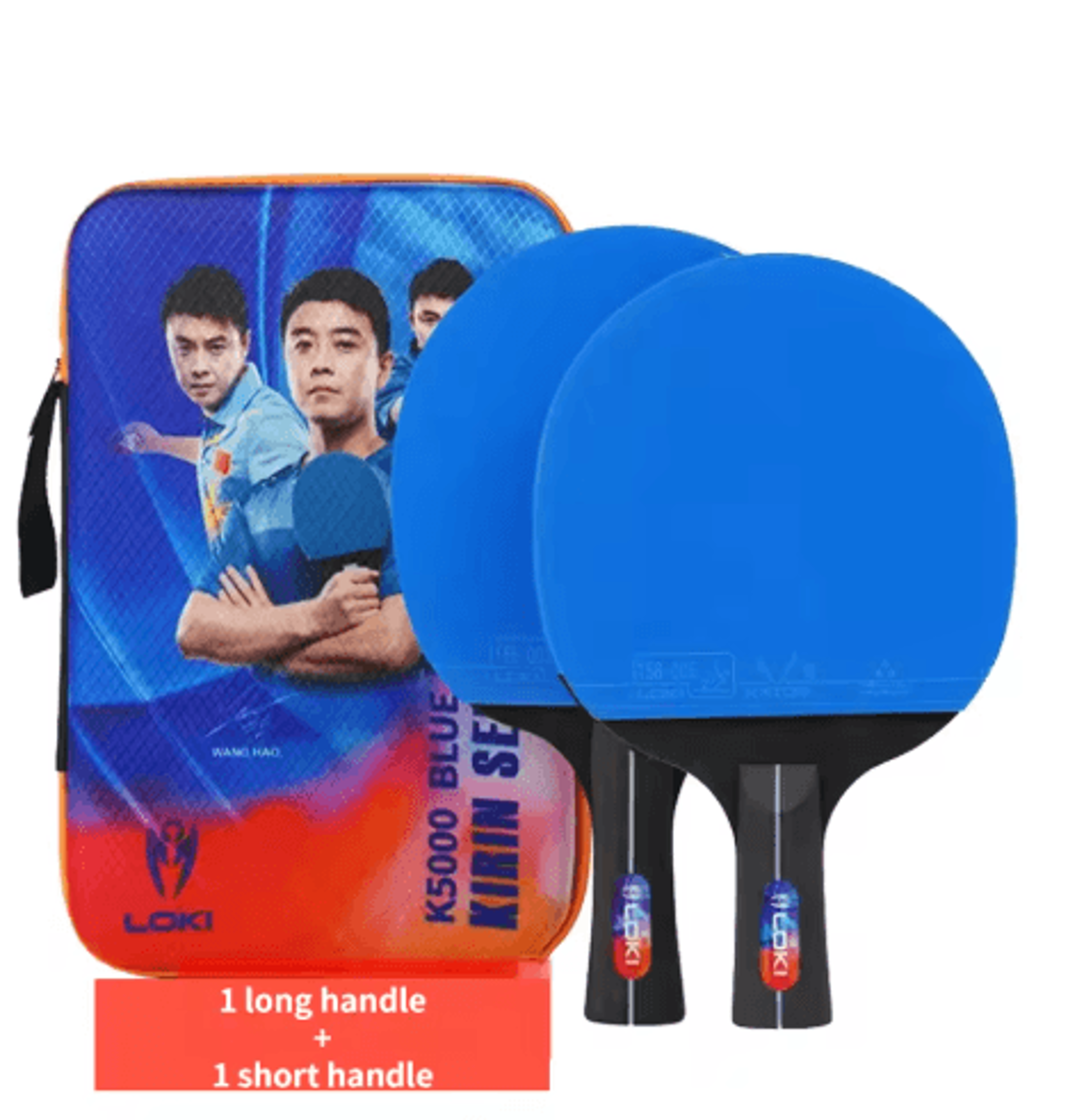 LOKI K5000 Table Tennis Racket Set  2pcs Ping Pong Paddles With HighPerformance Rubber 3
