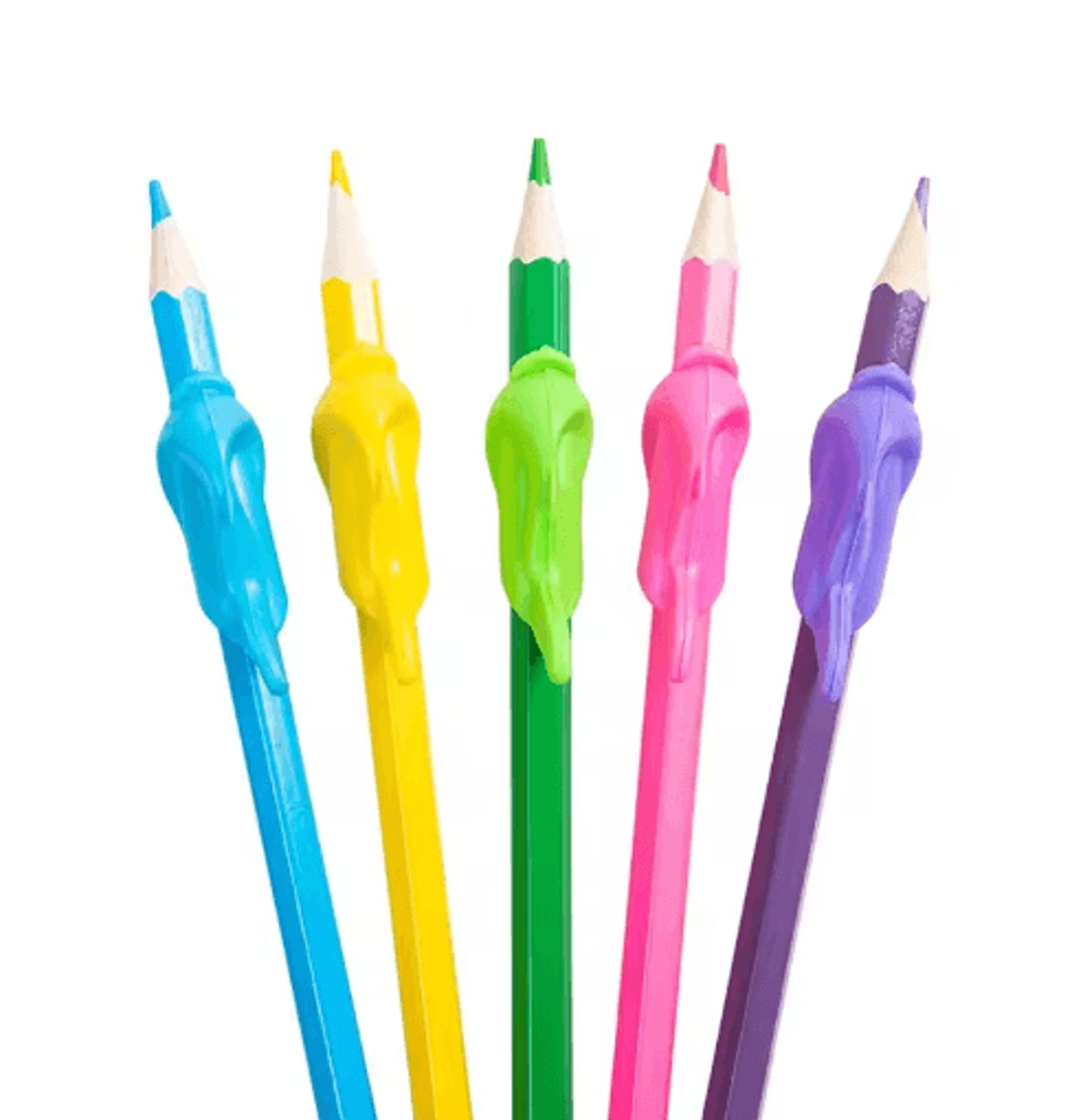 Kids Silicone Pencil Grip Set 10PCS  Ergonomic Writing Aid For Handwriting Training 3