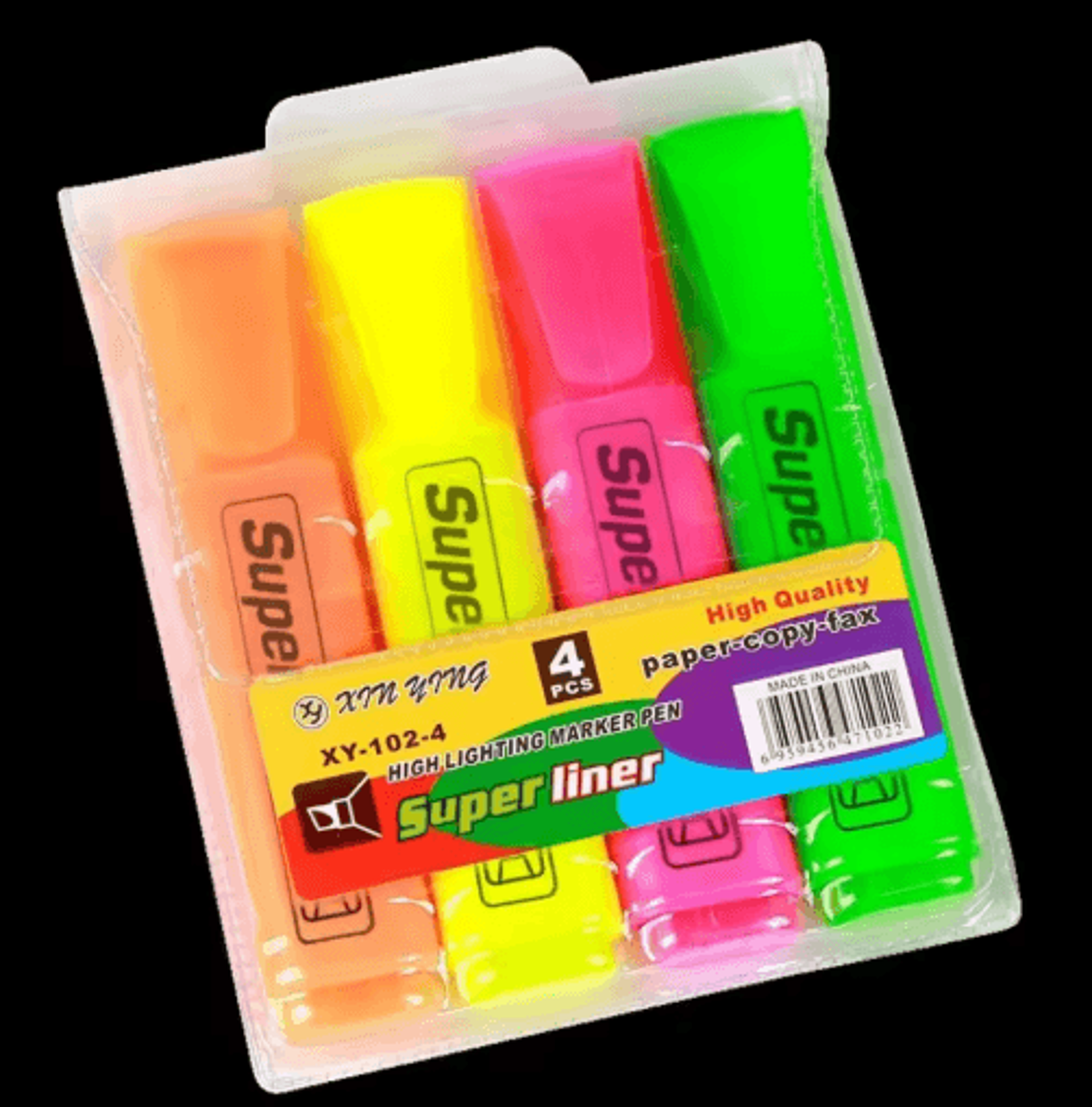 Colorful Fluorescent Highlighter Set  46 Color Chisel Tip Art  Study Markers 1
