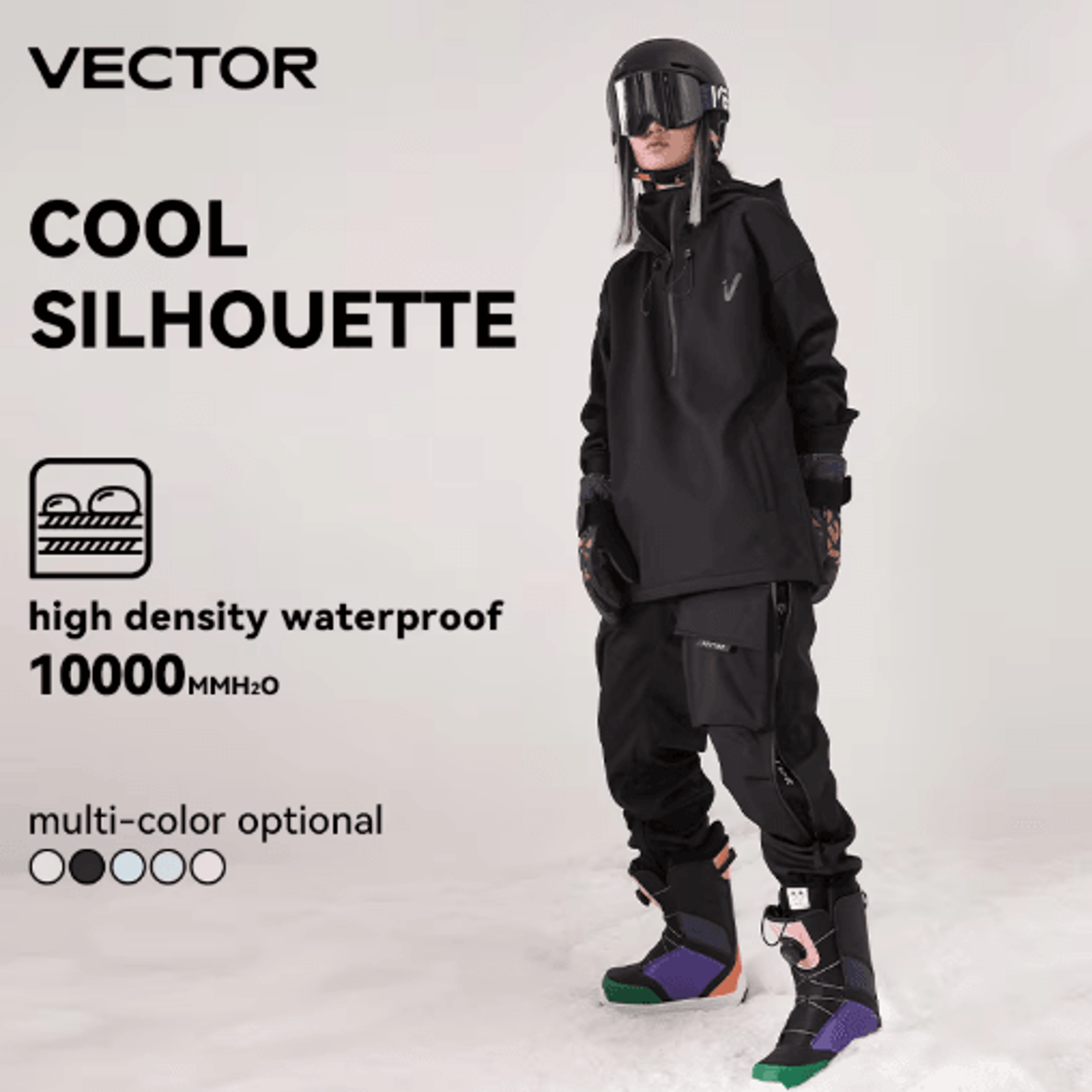 All Weather Ski Jacket And Pants Set Waterproof Windproof Snowboard Suit 19