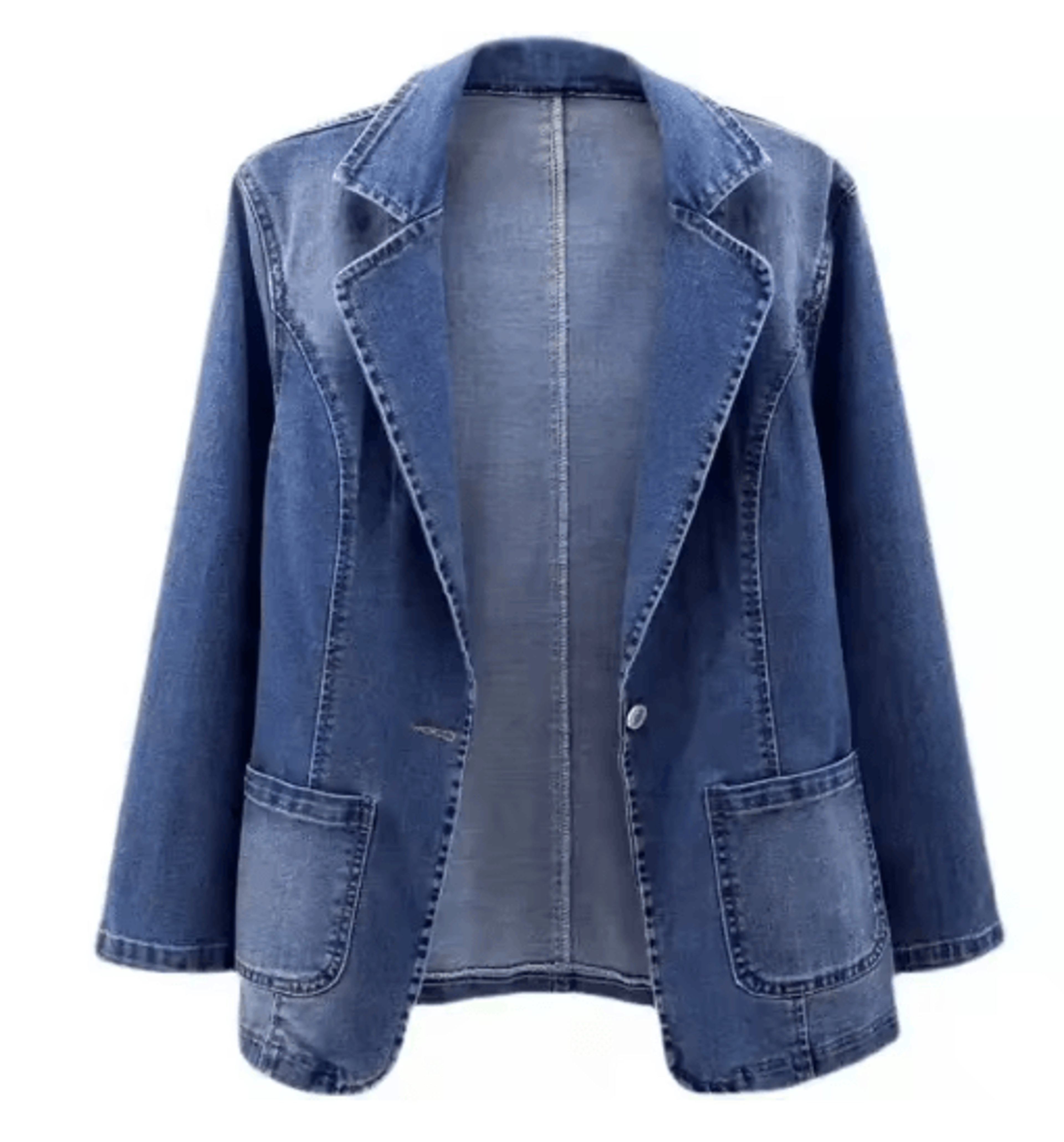 Slim Fit Women Denim Jacket Casual Spring Autumn Outerwear 3