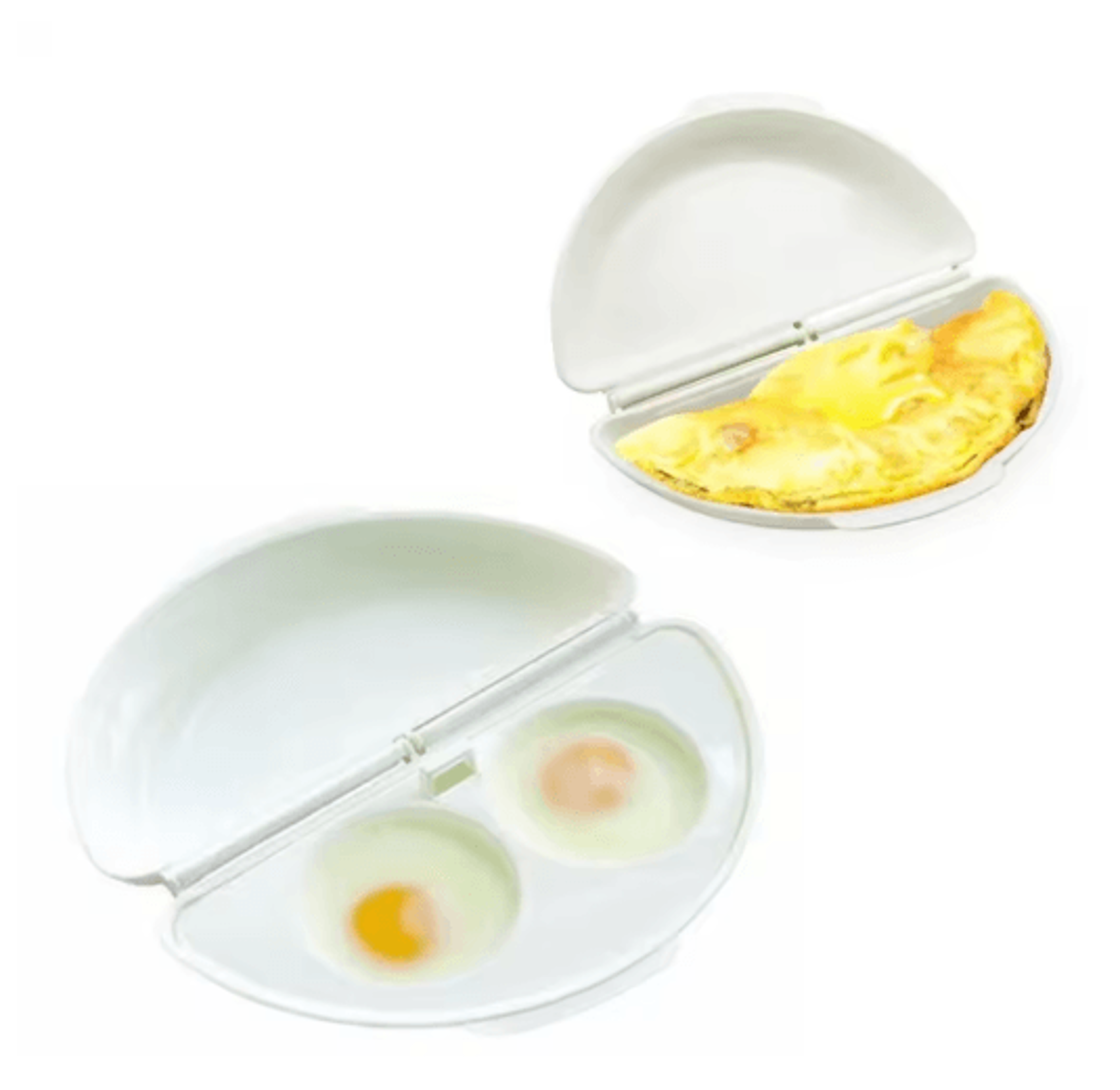 QuickCook Microwave Egg Cooker Omelette Maker  Silicone Egg Poacher Tray 4