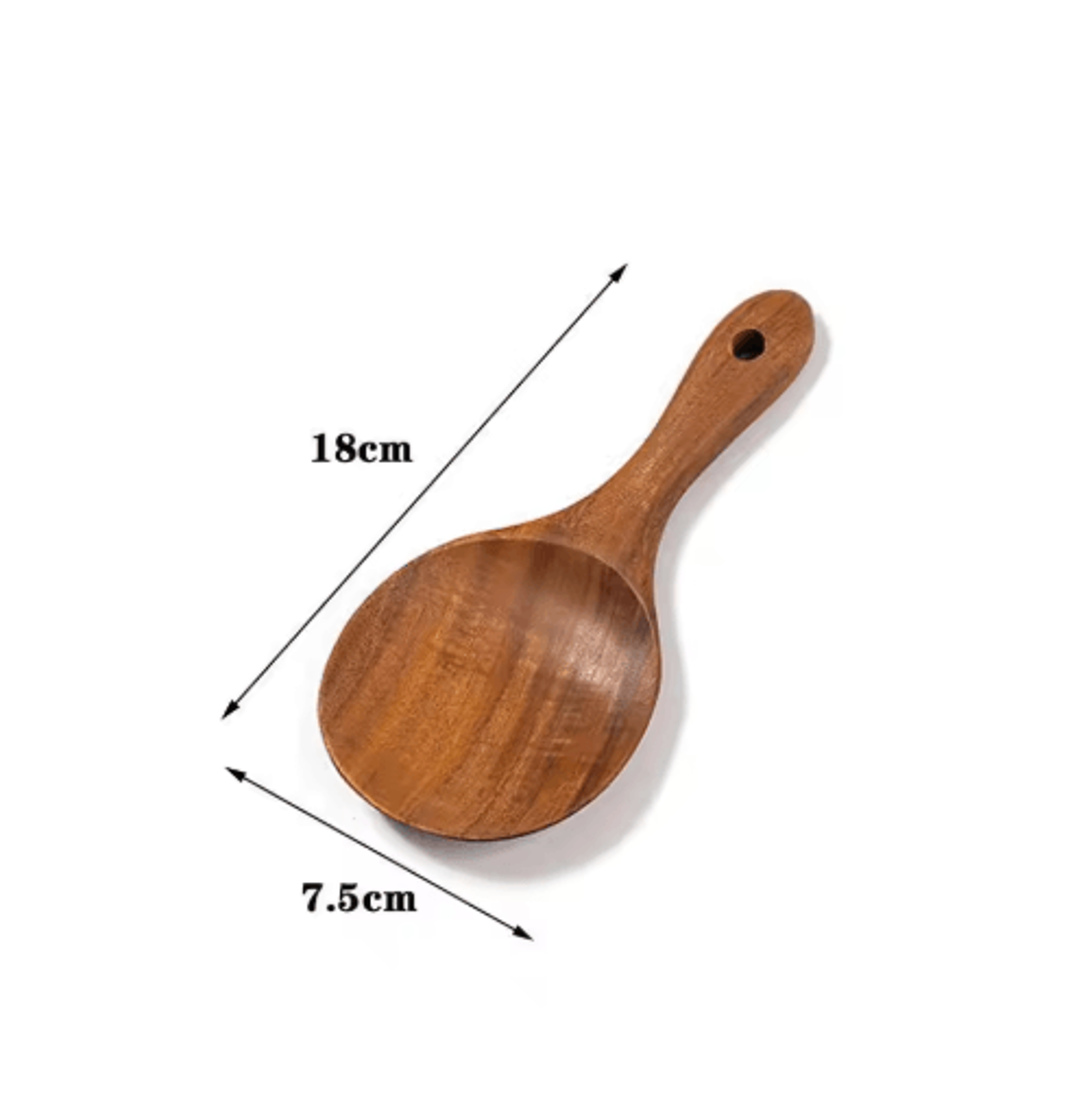 Classic Wooden Rice Spoon Non Stick Rice Paddle  Serving Scoop 1