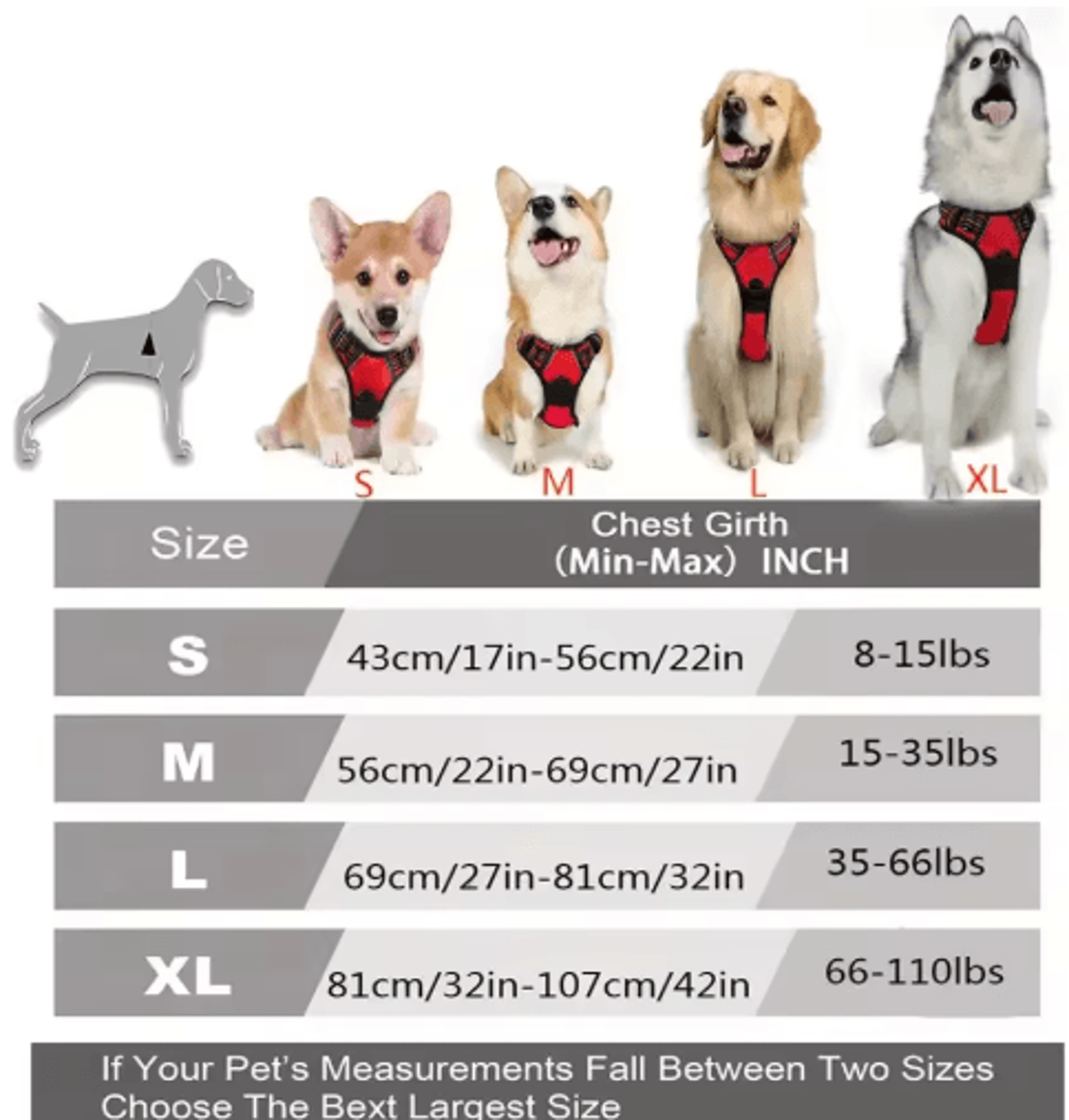 No Pull Front Clip Dog Harness  Heavy Duty Reflective Control Vest 5