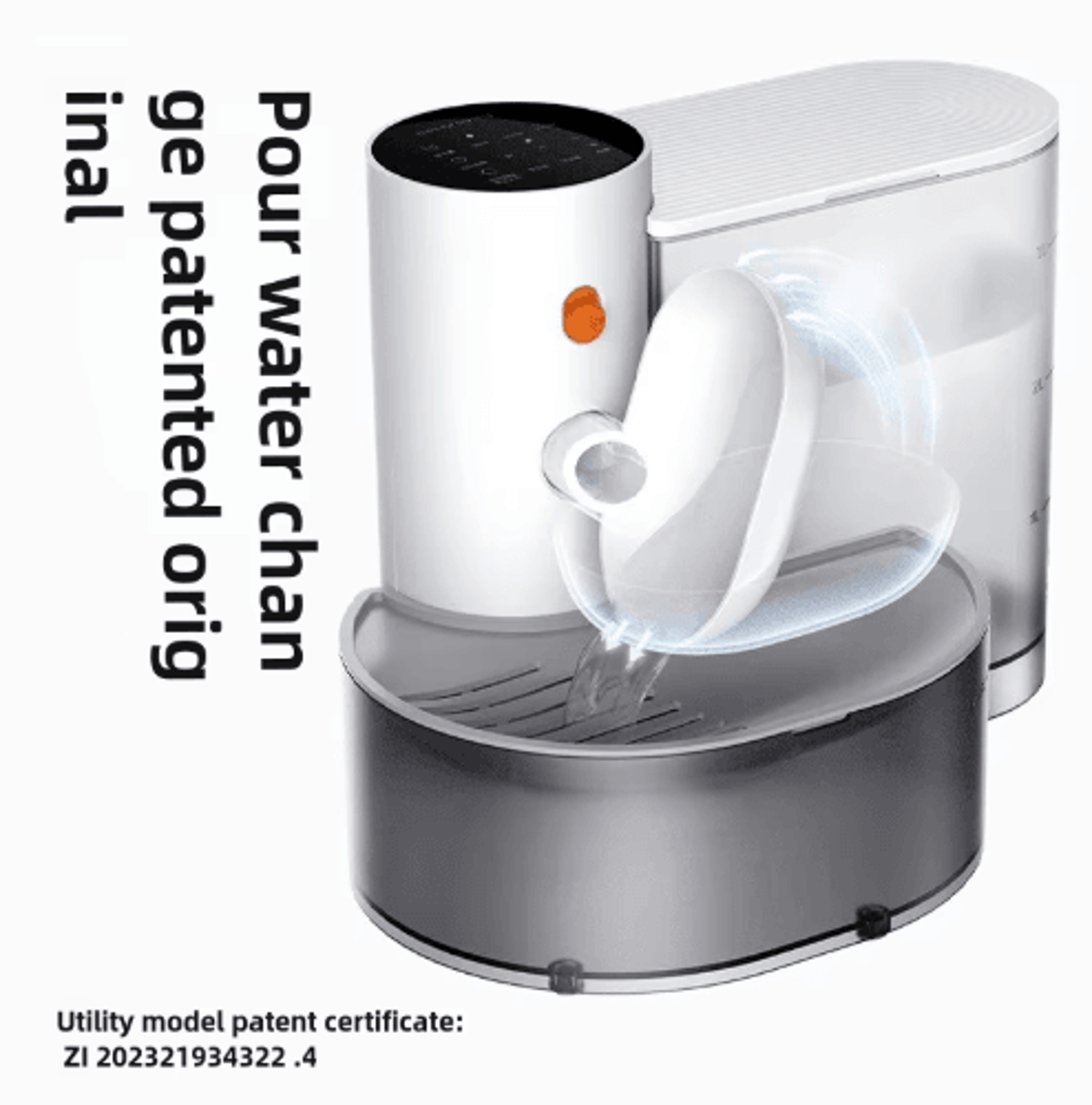 Automatic Cat  Dog Water Fountain  Rechargeable Running Water Dispenser 6