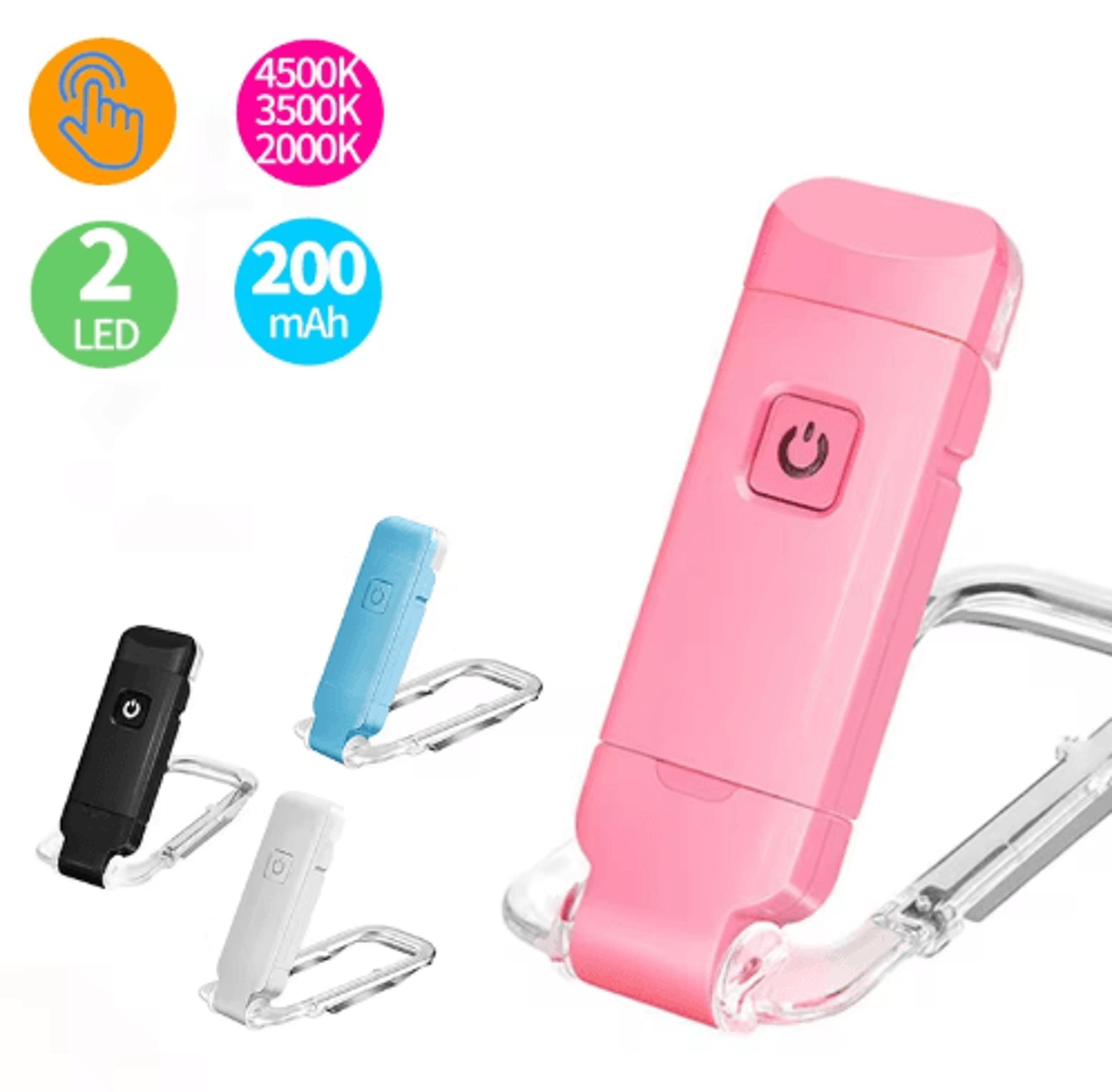 USB Rechargeable LED Clip Reading Light  Portable Eye Protection Lamp 0