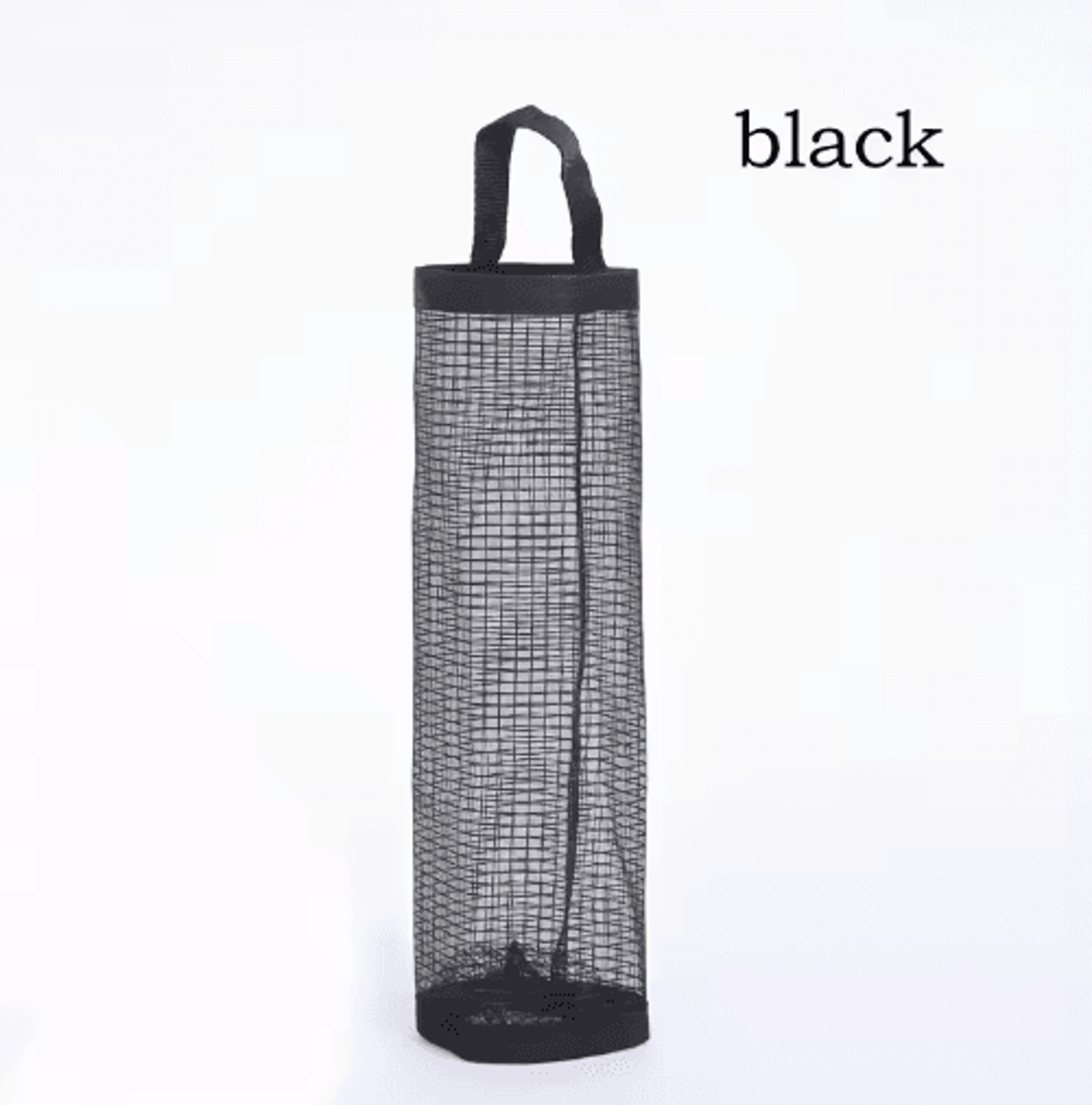 Wall Mounted Foldable Mesh Garbage Bag Holder With Hook Design 2