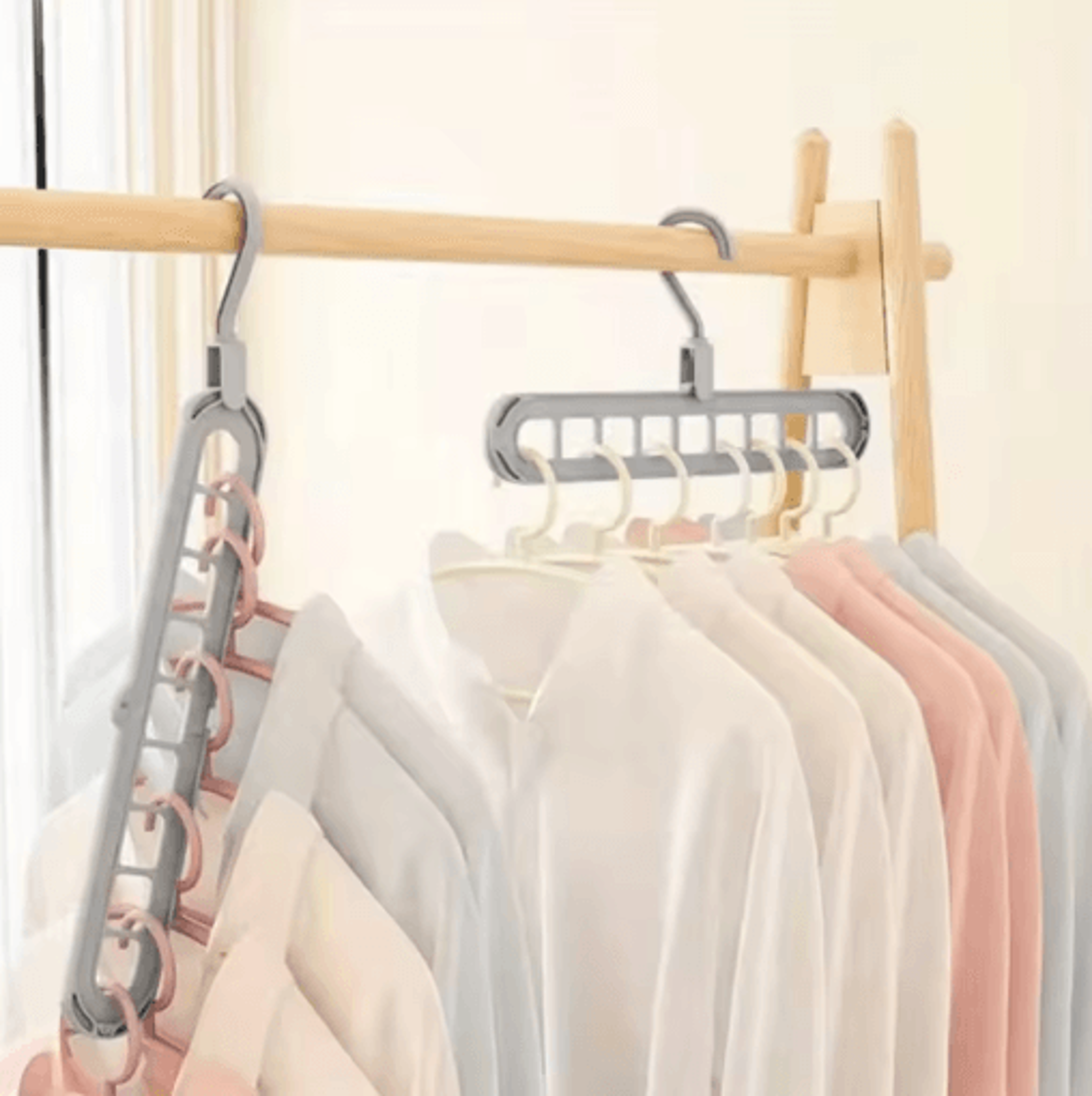 foldable multi-function clothes hanger for space-saving closet organization