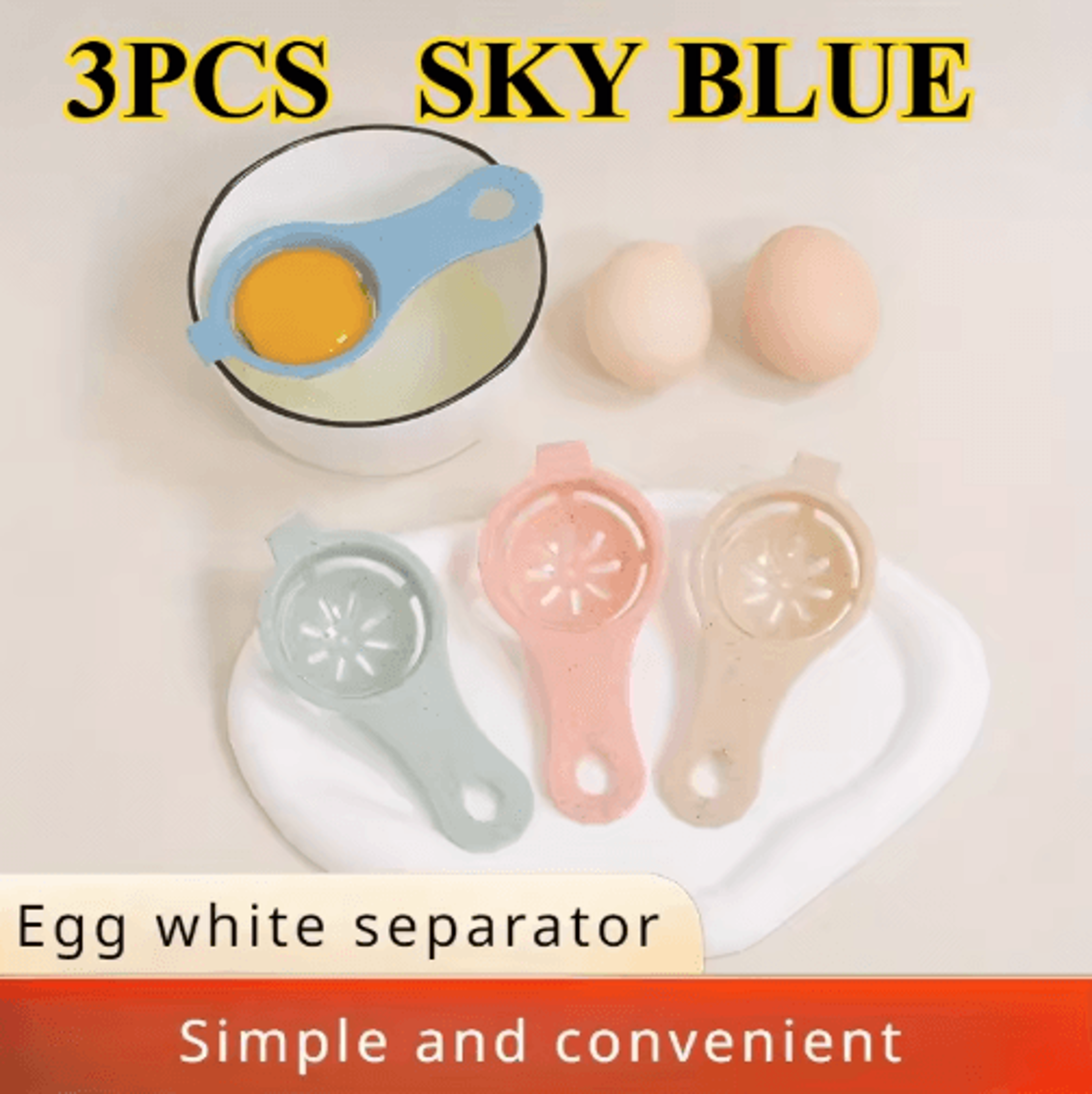 EcoFriendly Wheat Straw Egg Separator For Easy Yolk  White Separation 1