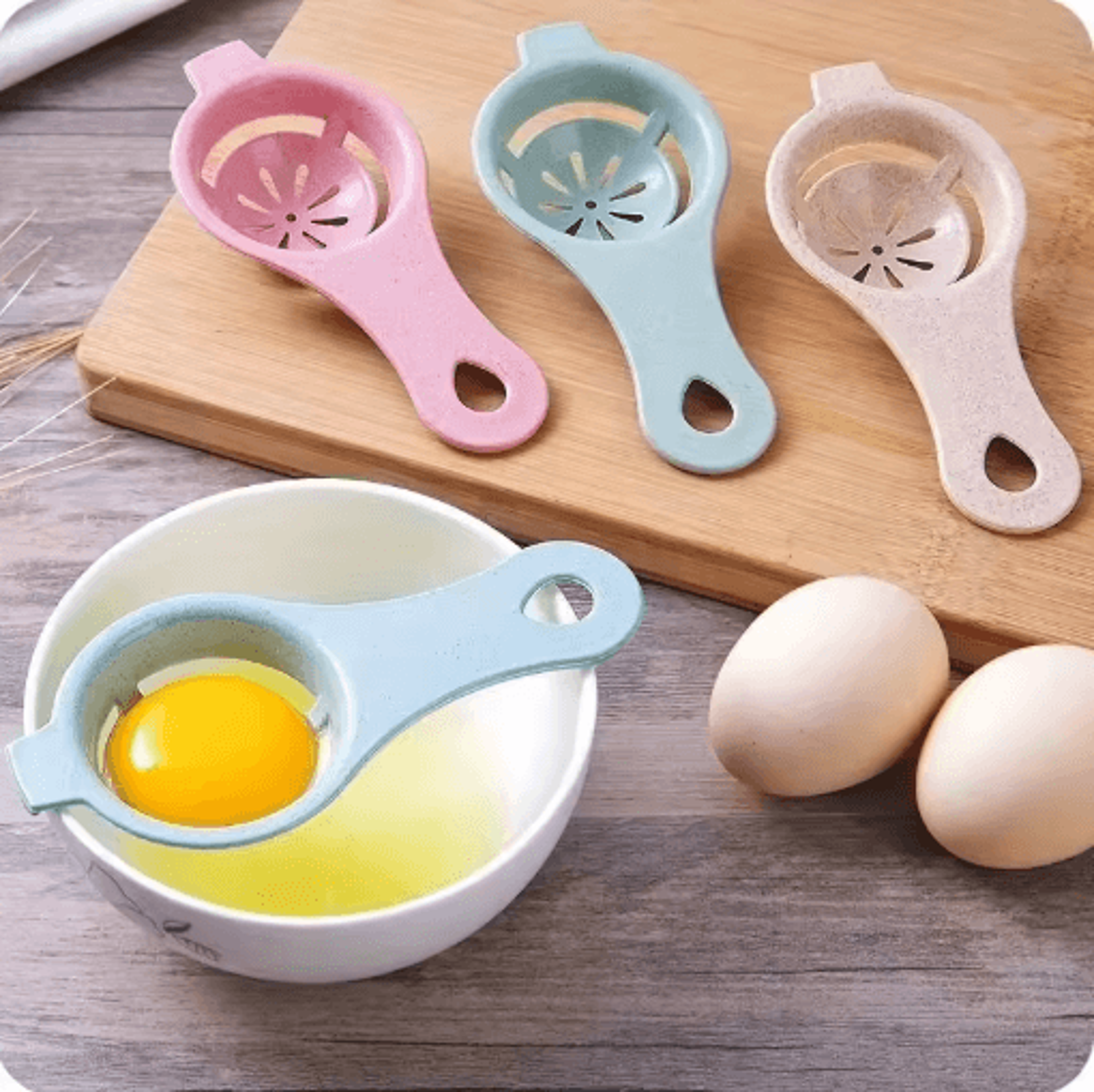 EcoFriendly Wheat Straw Egg Separator For Easy Yolk  White Separation 8