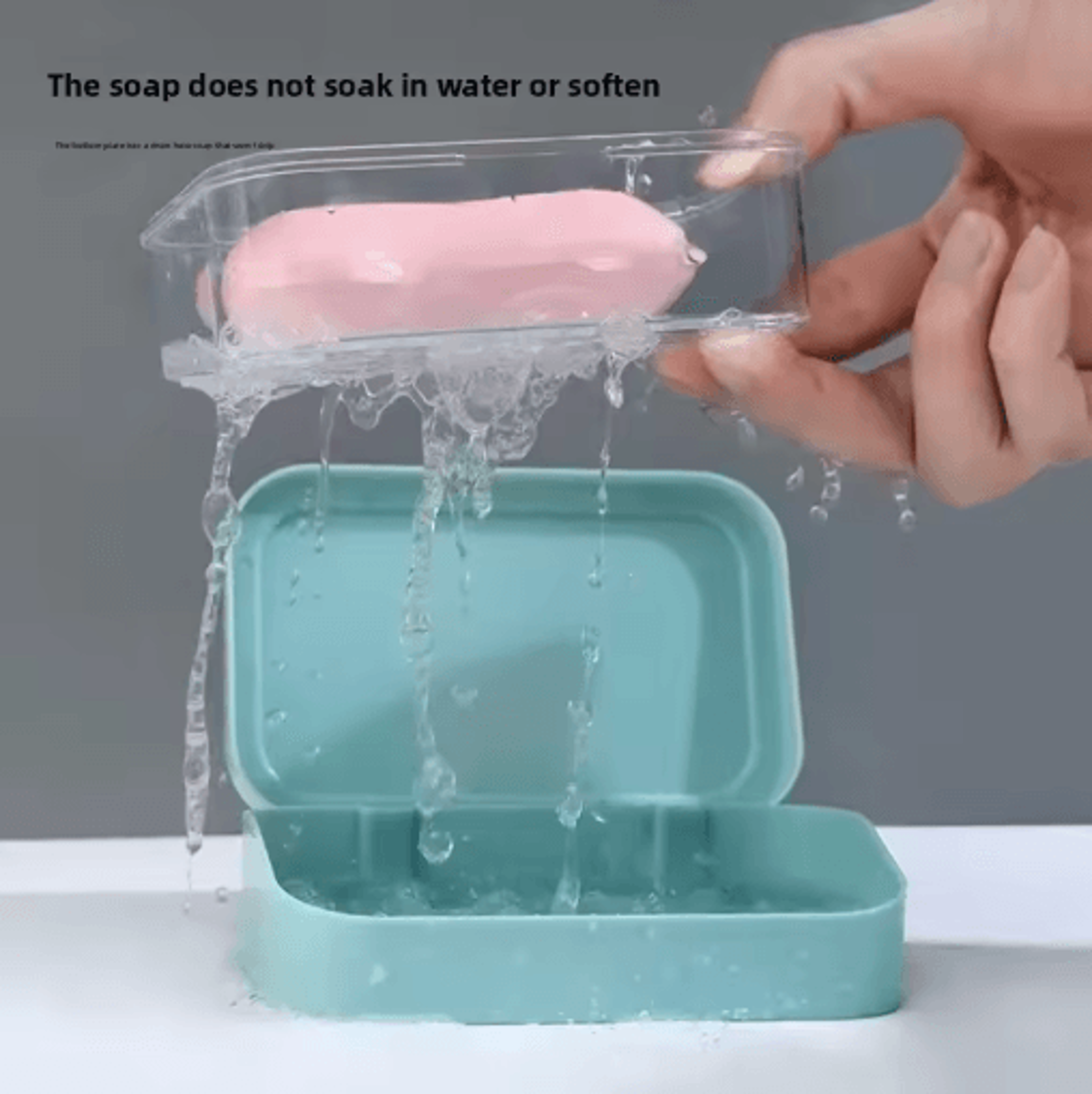Drainage Soap Holder Wall Mounted Soap Dish For Clean  Dry Storage 4