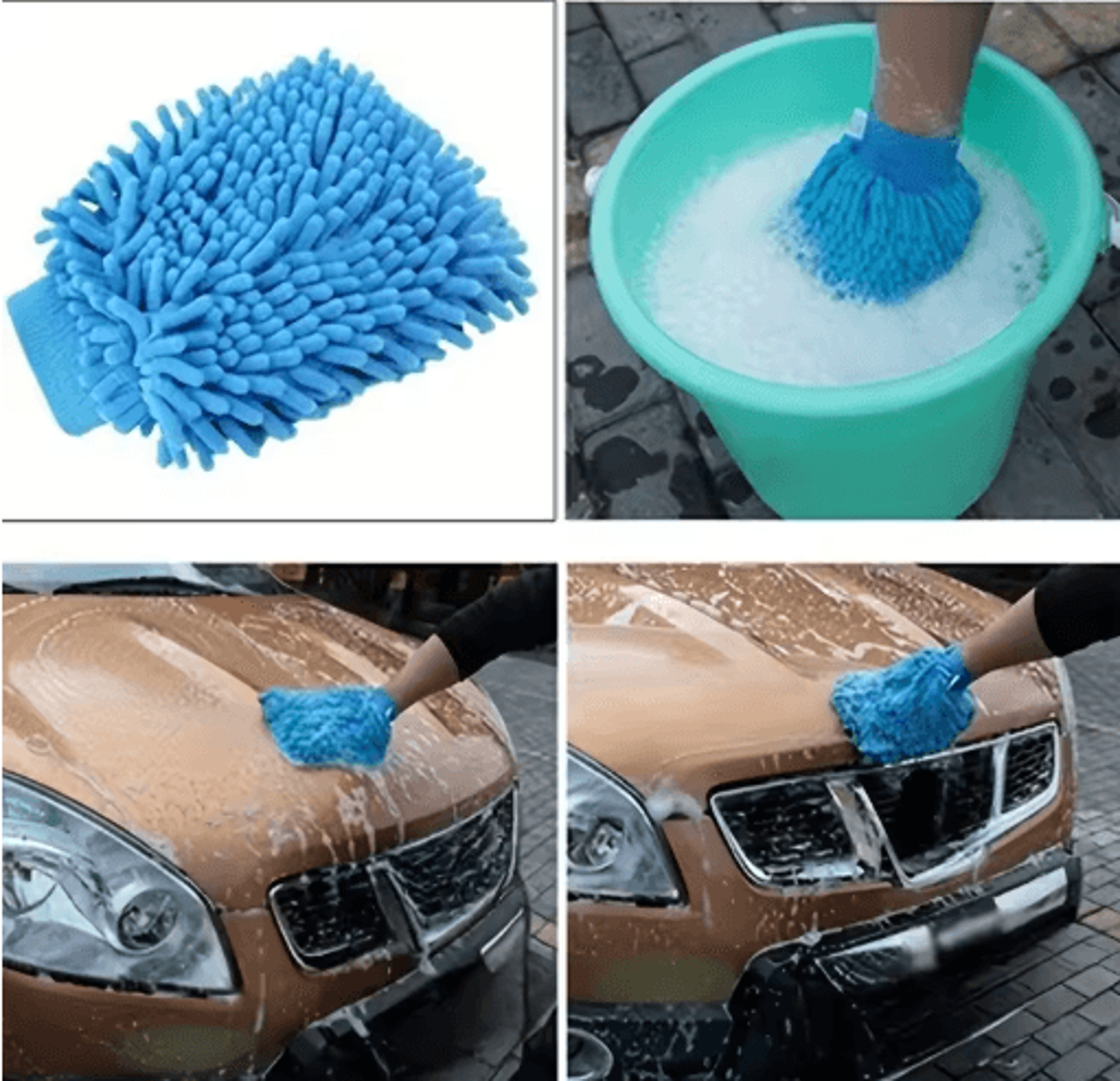Scratch Free Microfiber Car Cleaning Glove For Safe  Easy Washing 7