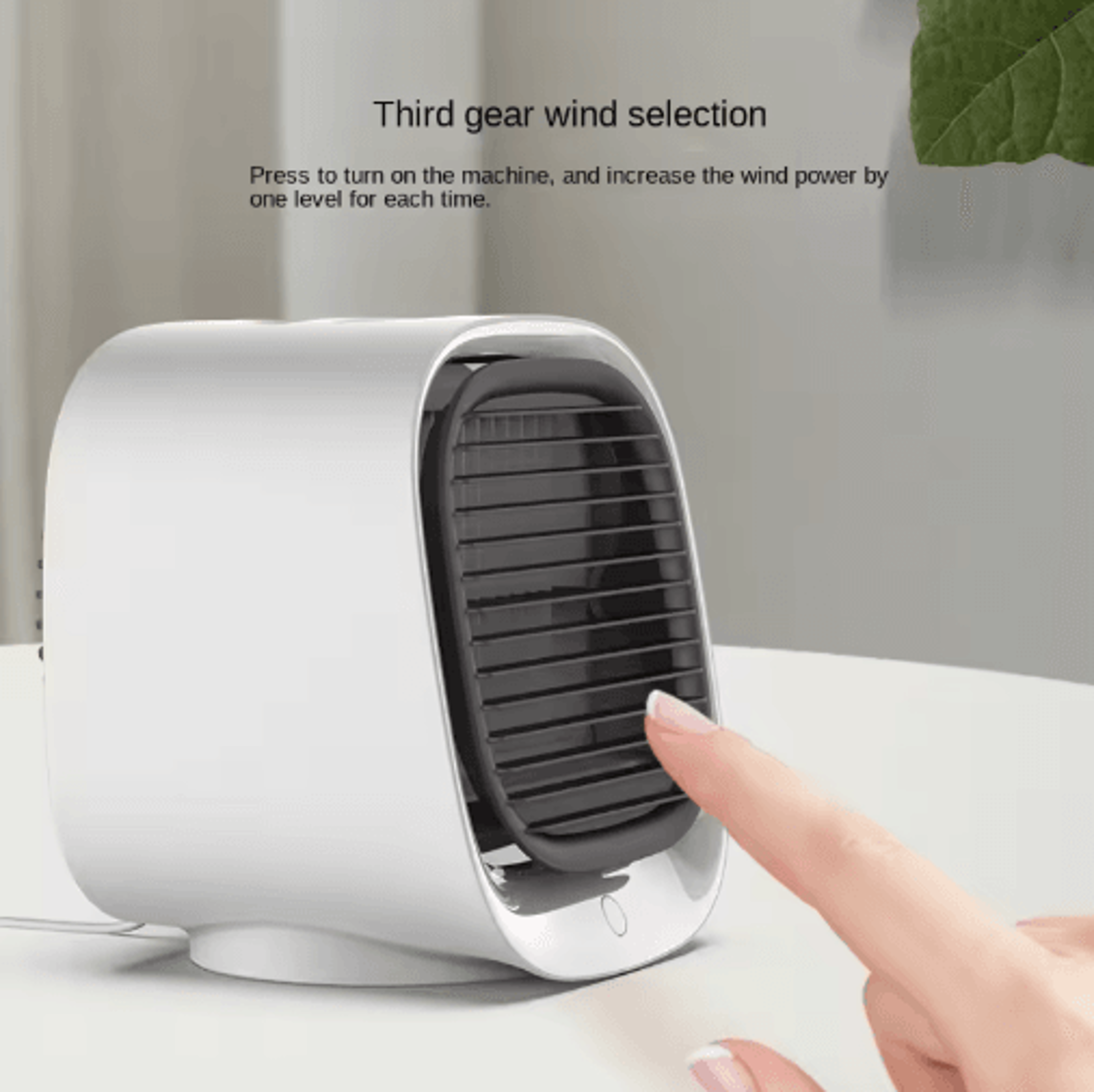 Mini USB Air Cooler  Desktop Cooling Fan With Humidifier  Mist Spray 7