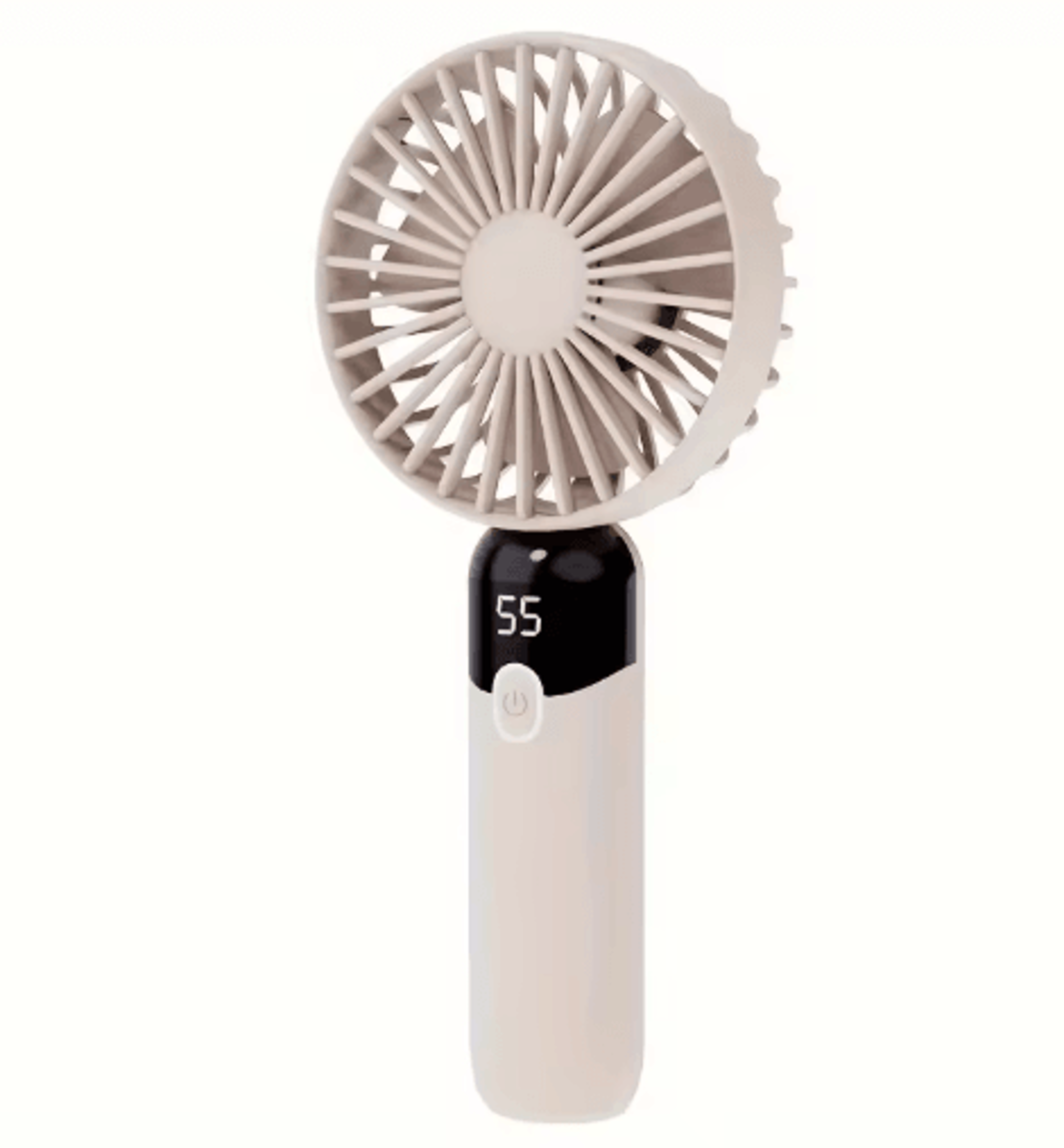 6Speed Portable Handheld Fan With Digital Display  Neck  Desk Personal Cooling Fan 4
