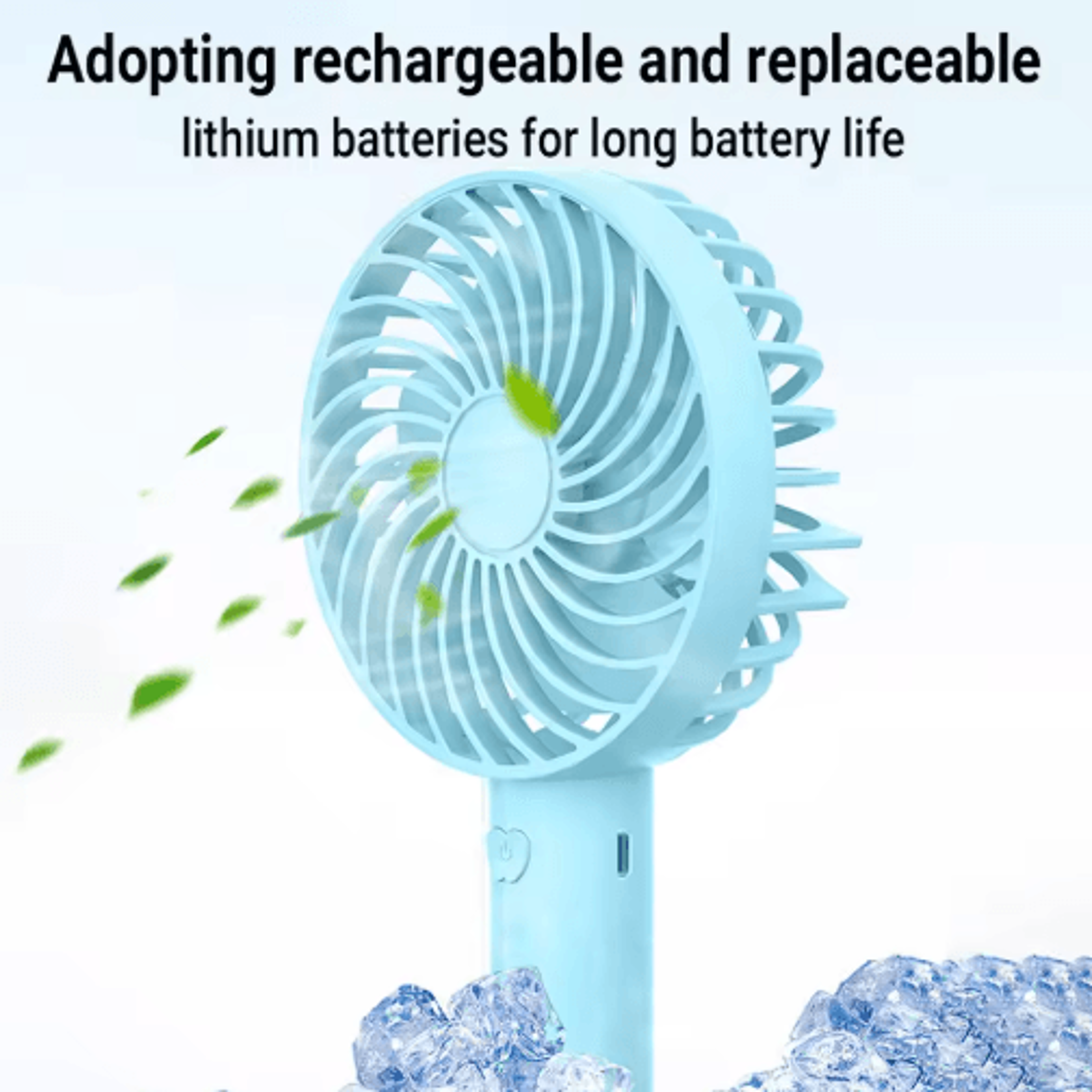 Mini Handheld Fan  USB Rechargeable Portable Desk Fan For Travel  Daily Cooling 7