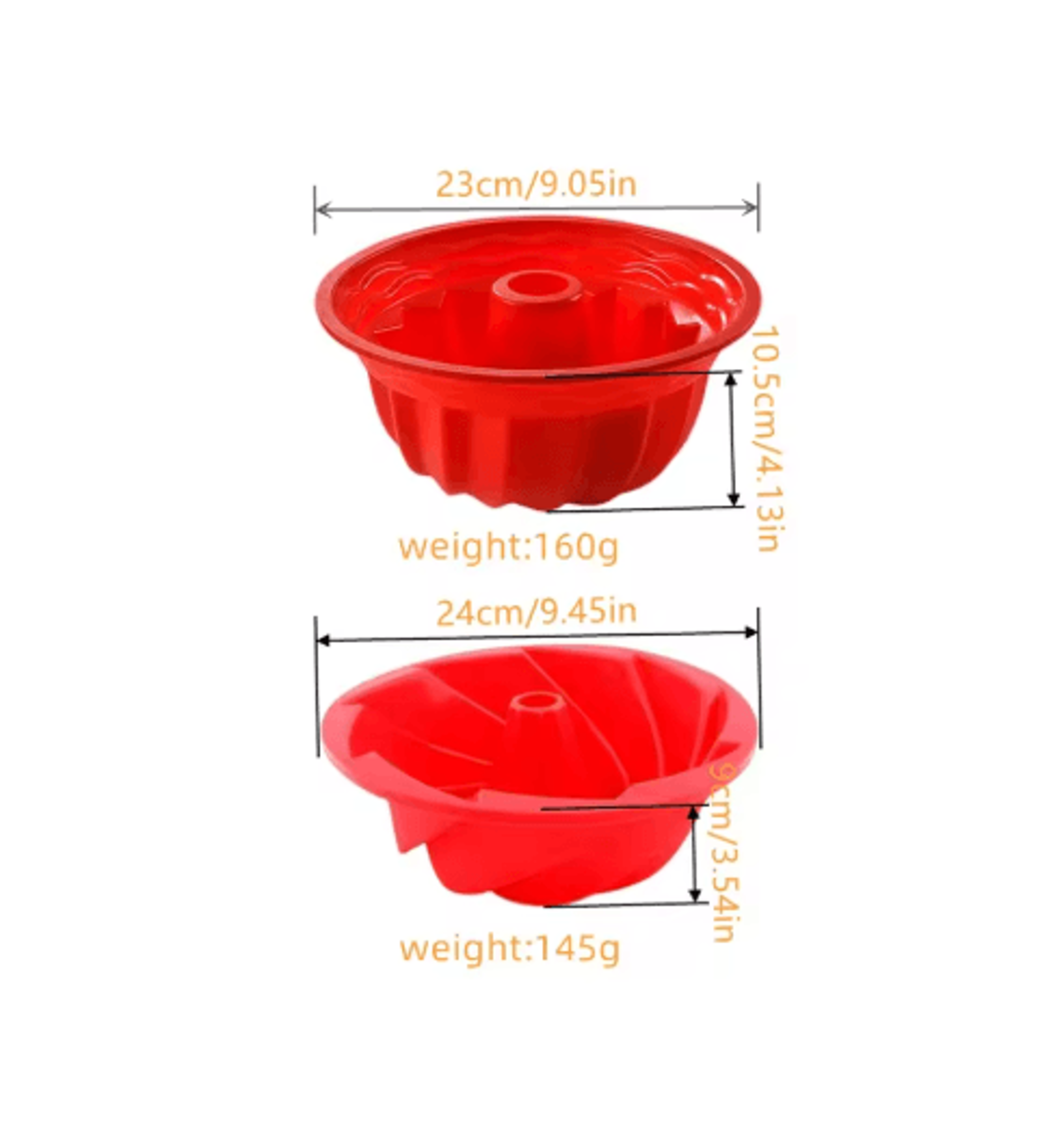 9 Inch Silicone Cake Mold Non Stick Round Baking Pan For Mousse Chiffon  Desserts 3