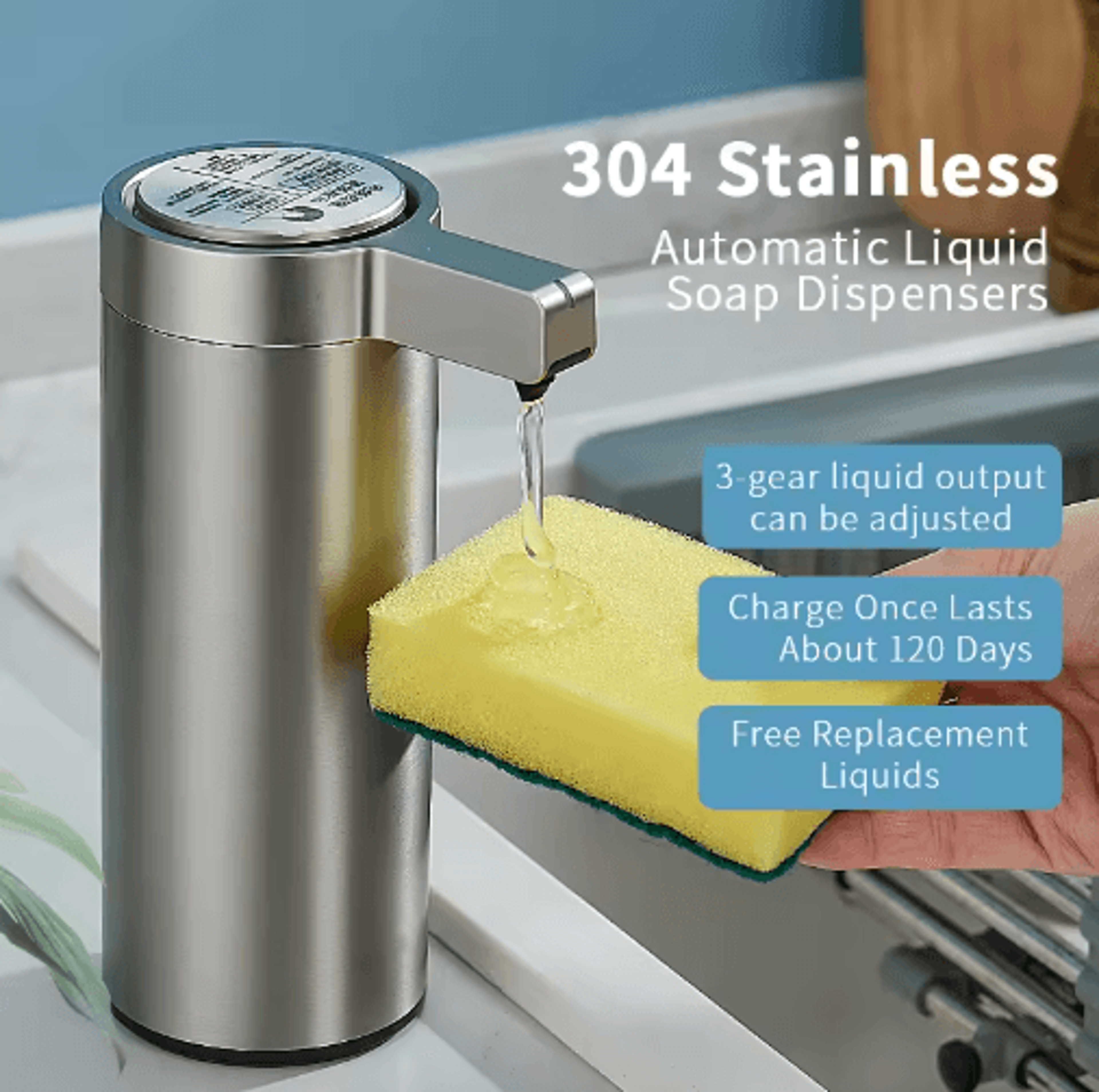 SmartSense 270ml Automatic Soap Dispenser  Touchless Sensor Soap Dispenser For Kitchen  Bathroom 0