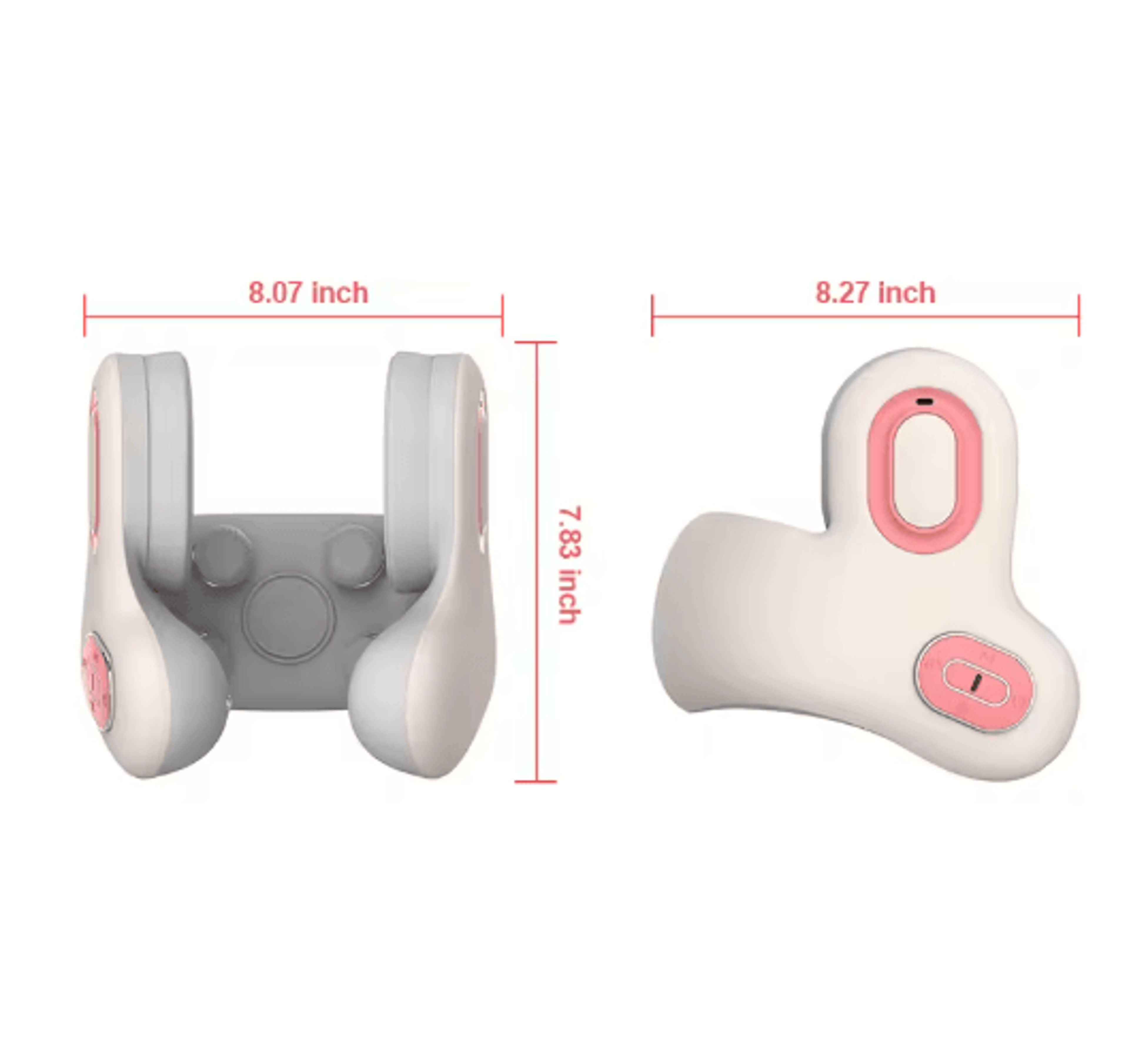 SmartRelax Wireless Neck Massager U Shaped Neck Massage Pillow With Heat Red Light  Bluetooth 1