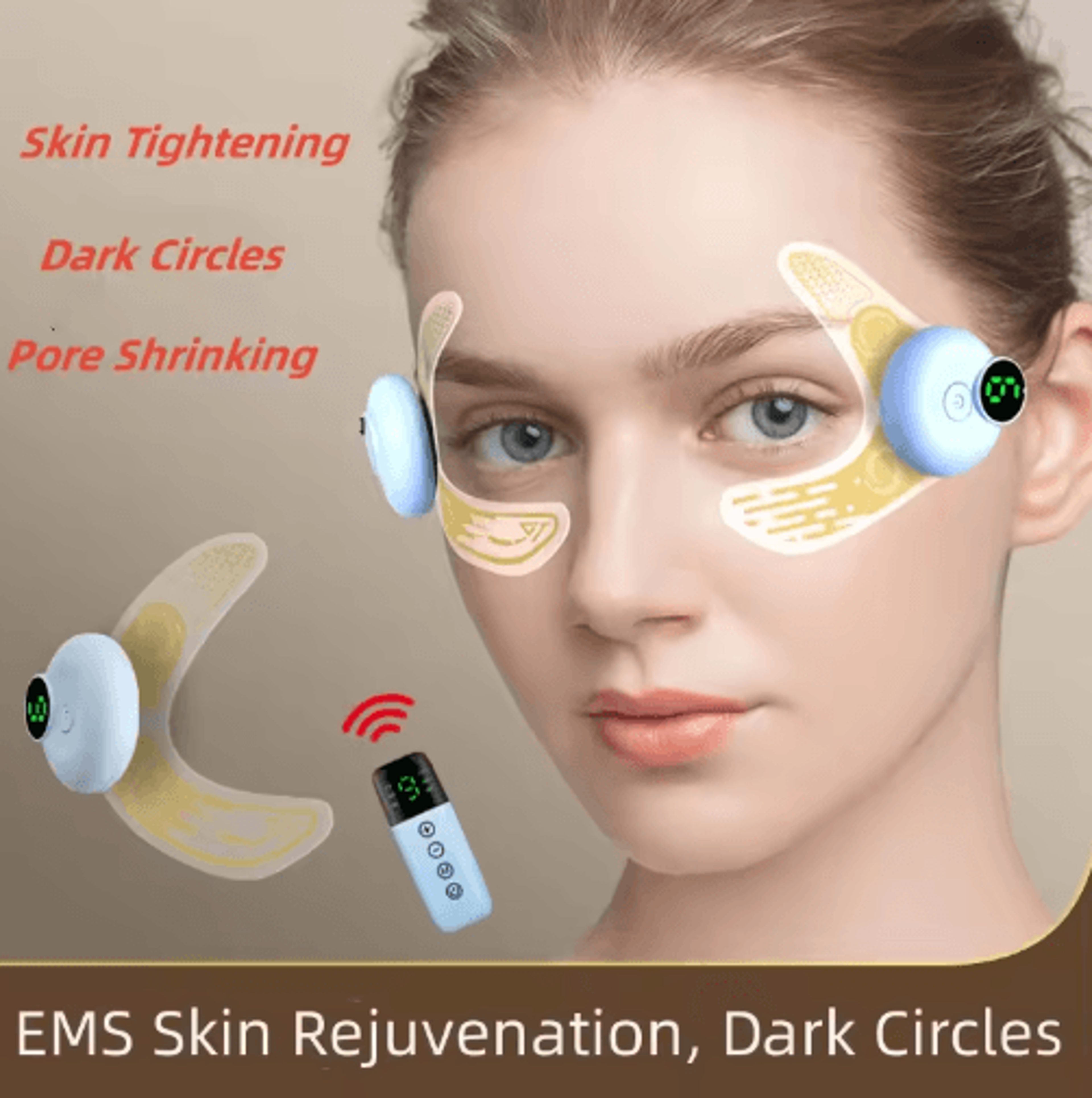 eyelift pro ems eye massager mask for puffiness and dark circles