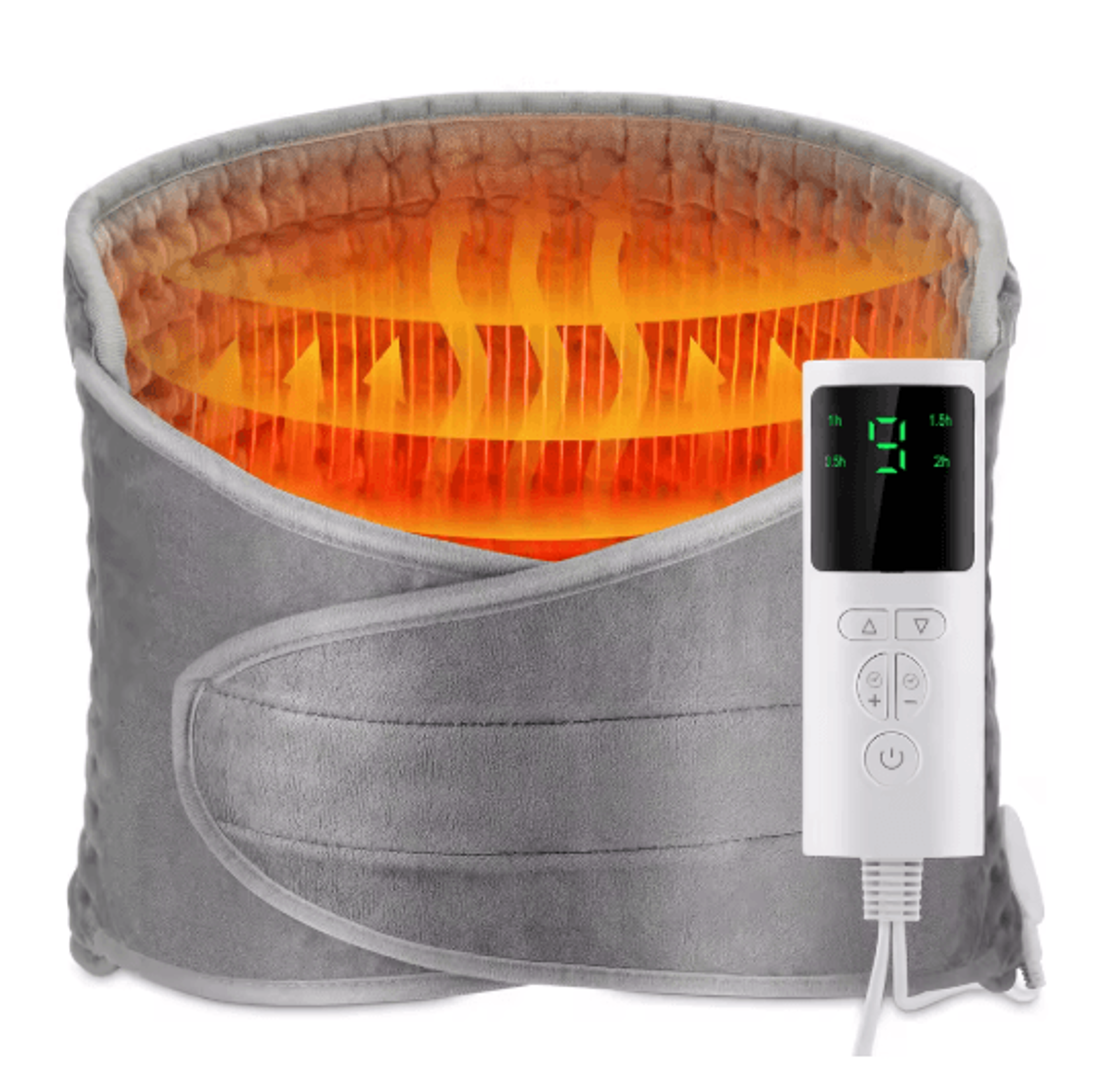 electric heated back support belt adjustable back heating belt for lumbar relief & waist support