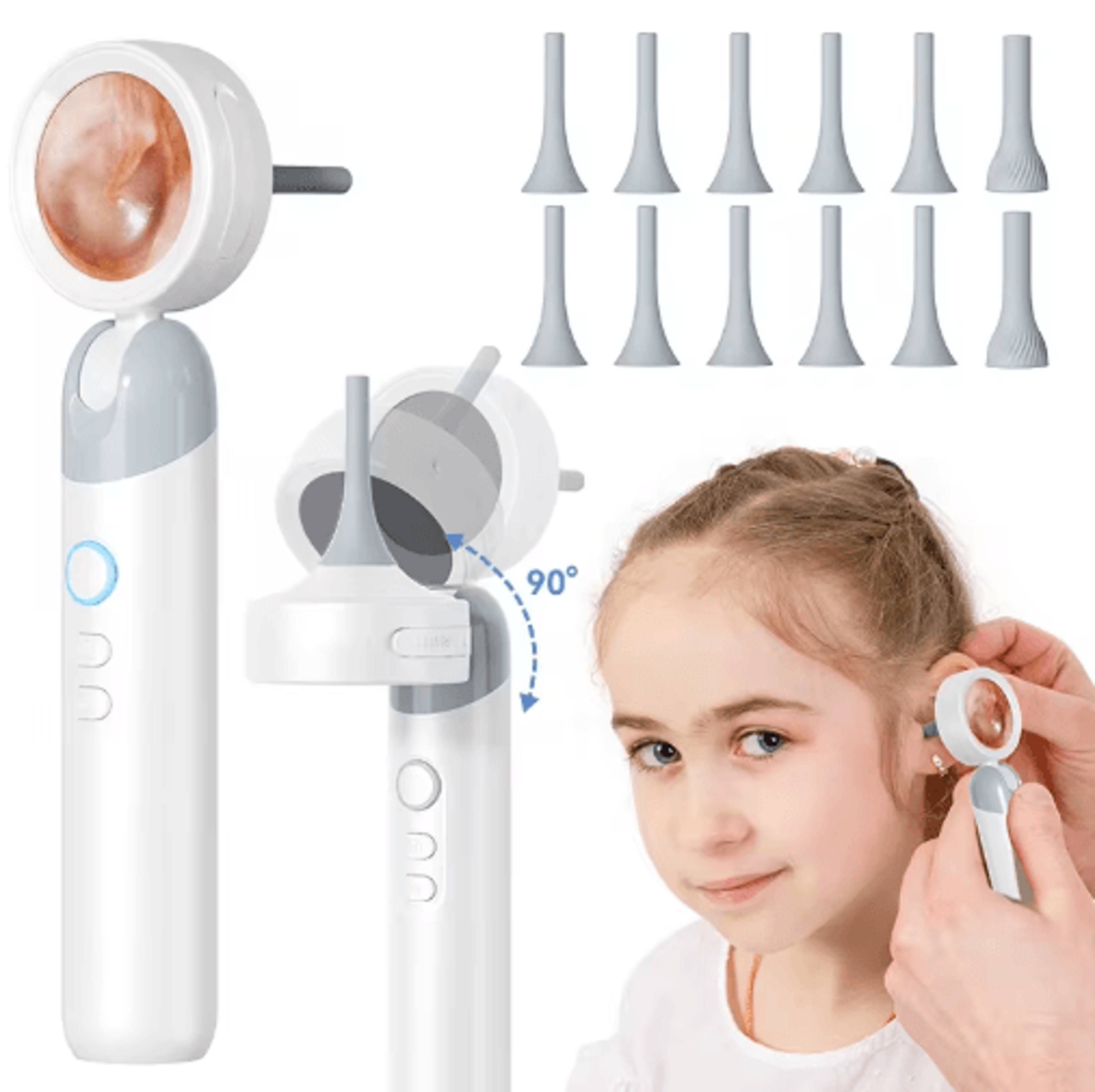 Portable Ear Camera With 138 Display  HD Ear Inspection Camera With MultiUse Cleaning Kit 0