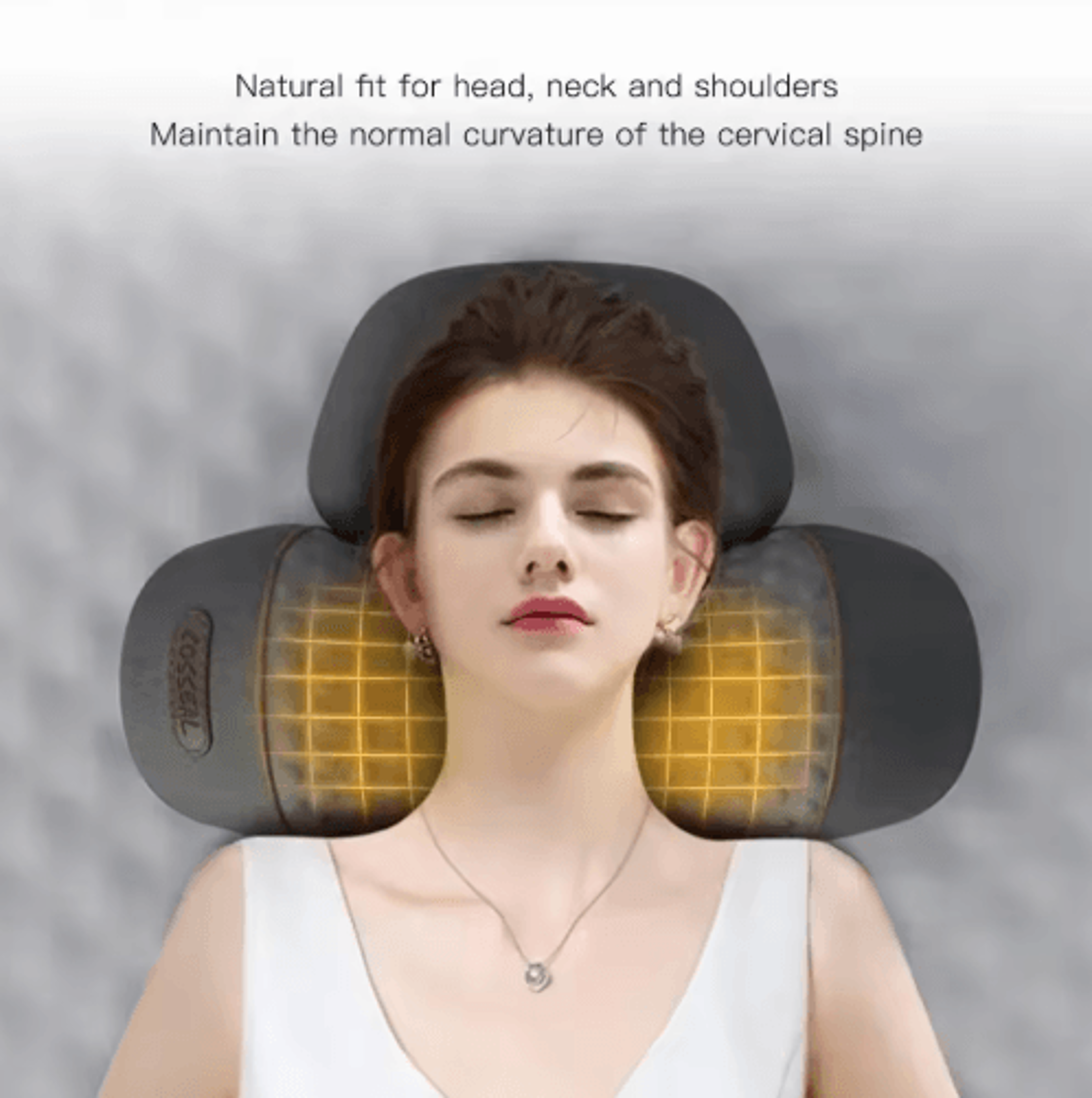 Electric Neck Traction Pillow Massager With Heat  Ergonomic Neck Massager Pillow For Cervical Relie 9