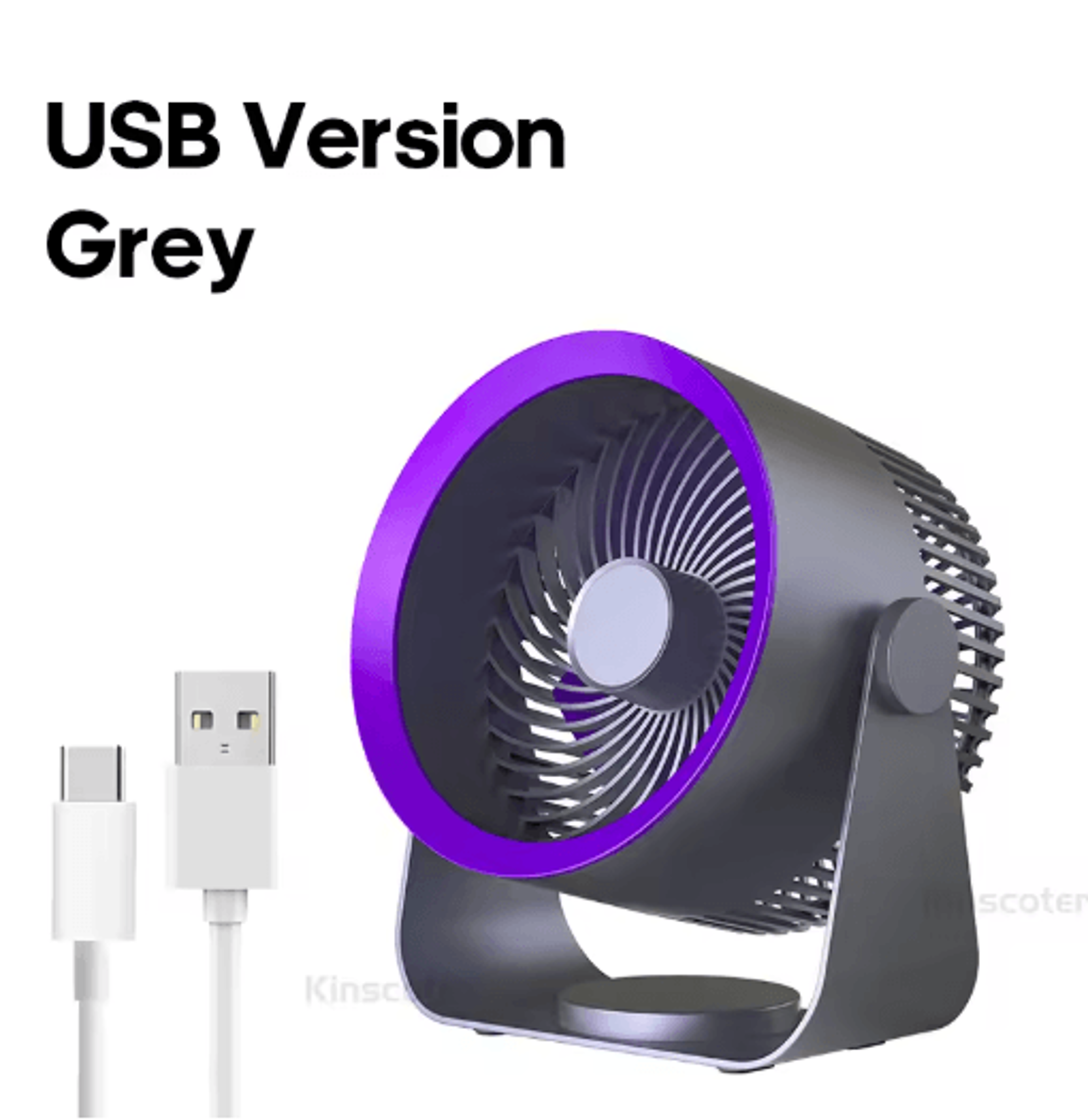 KINSCOTER Wireless Air Circulator Fan Quiet Portable Cooling Fan For Home Desk  Wall Use 3