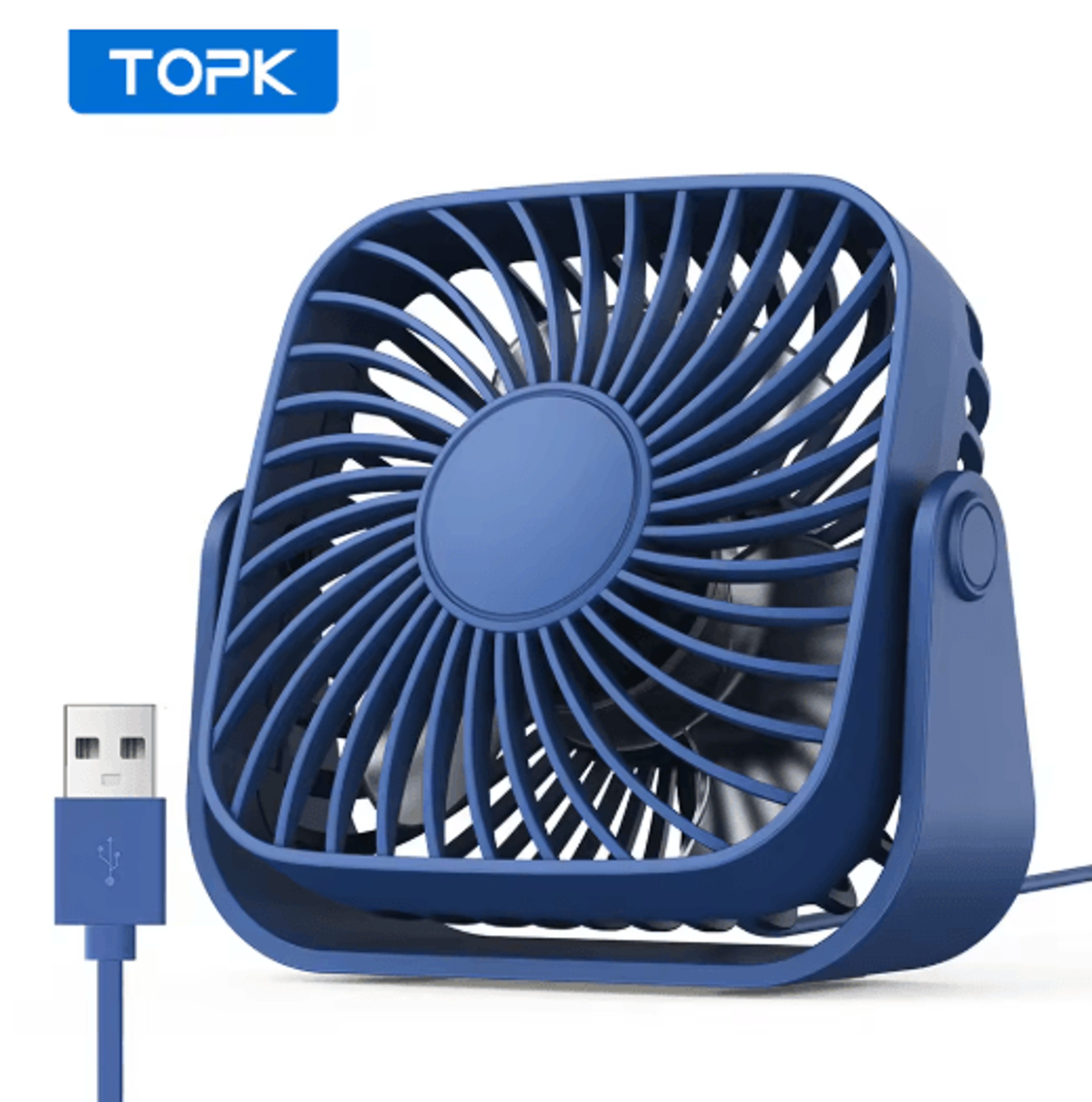 4Inch USB Portable Mini Fan Quiet Adjustable Desk  Camping Personal Fan 3