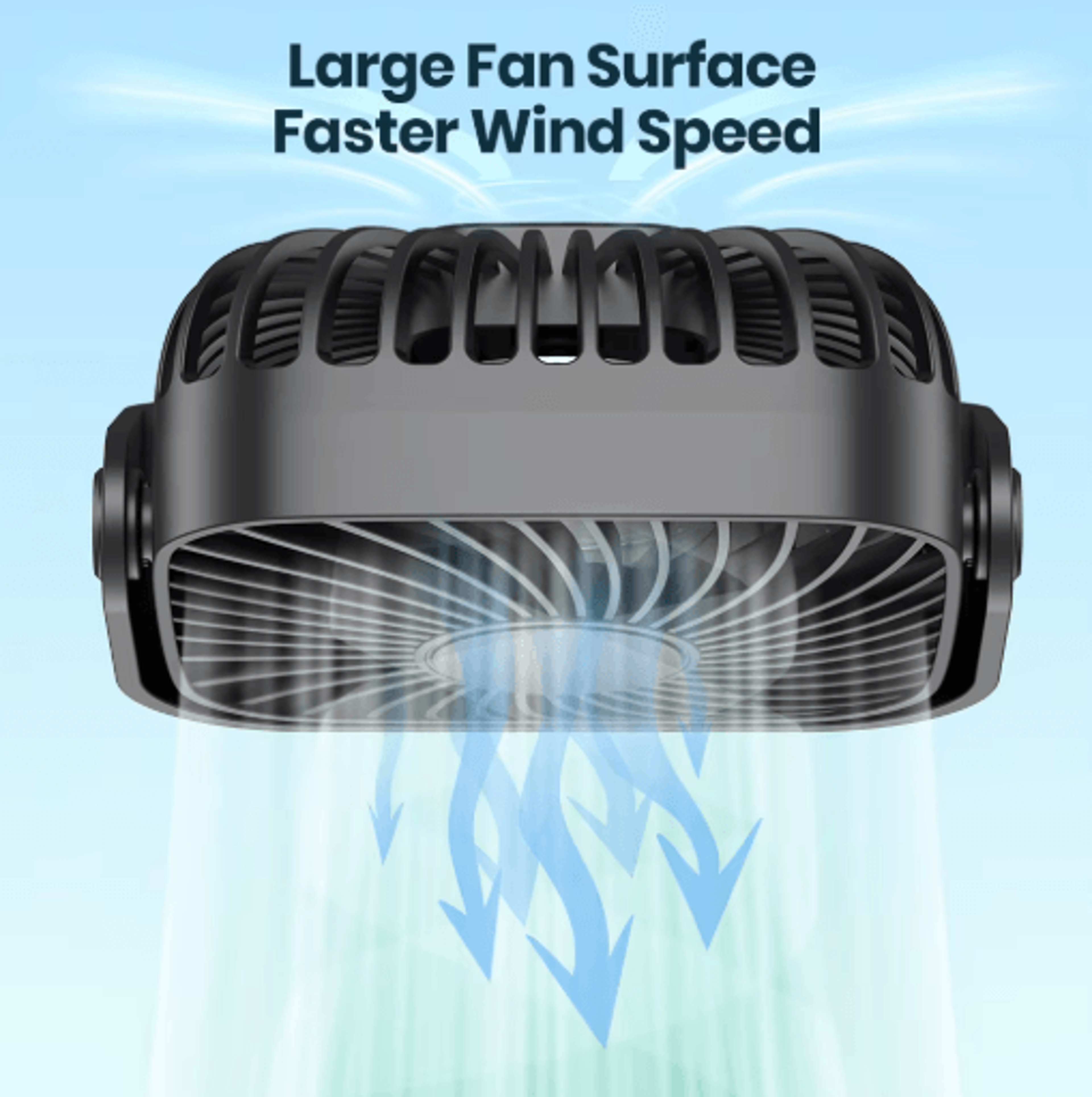4Inch USB Portable Mini Fan Quiet Adjustable Desk  Camping Personal Fan 8