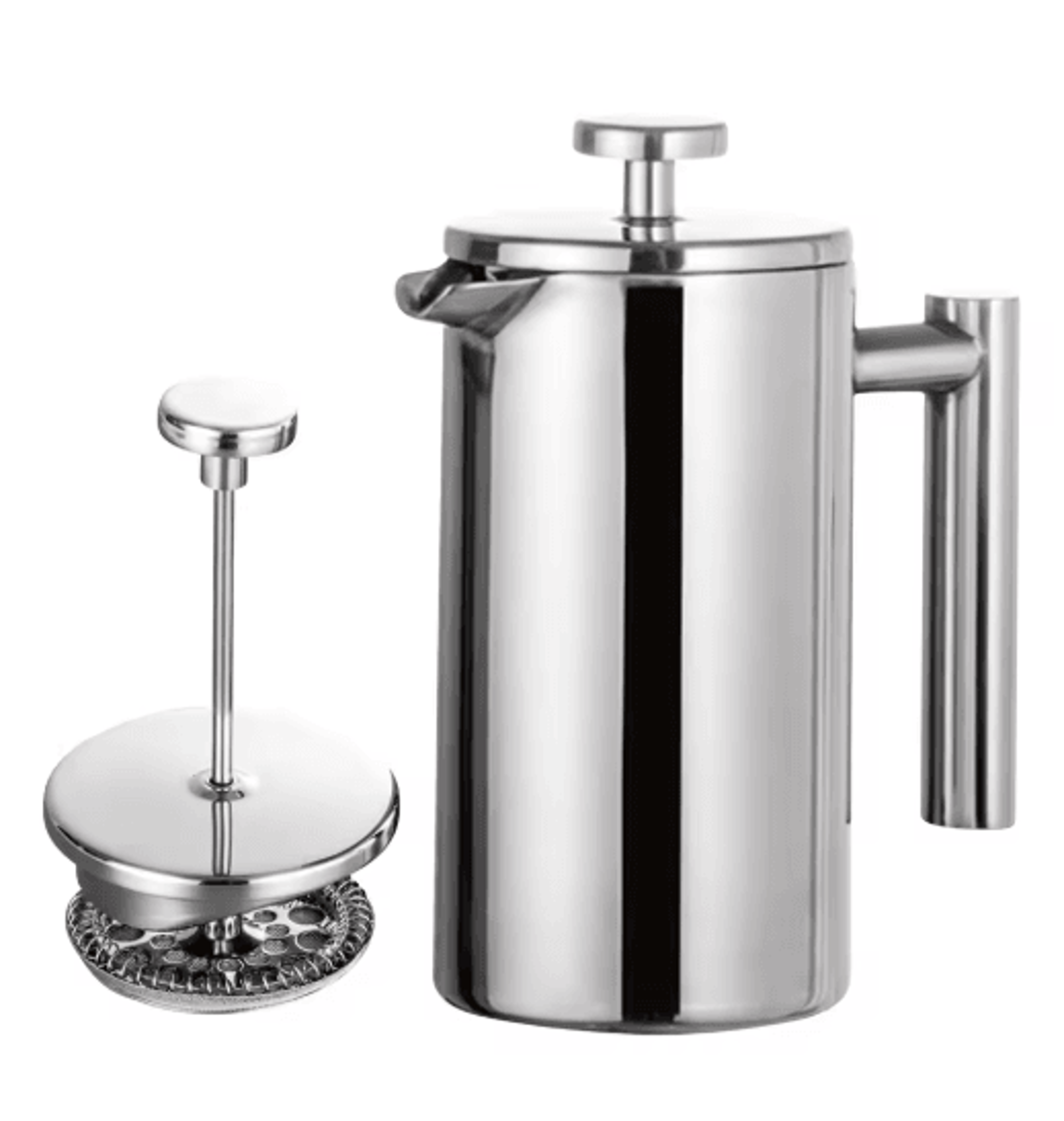 Stainless Steel French Press Coffee Maker Double Wall Insulated Manual Coffee Brewer 350ml1000ml 8