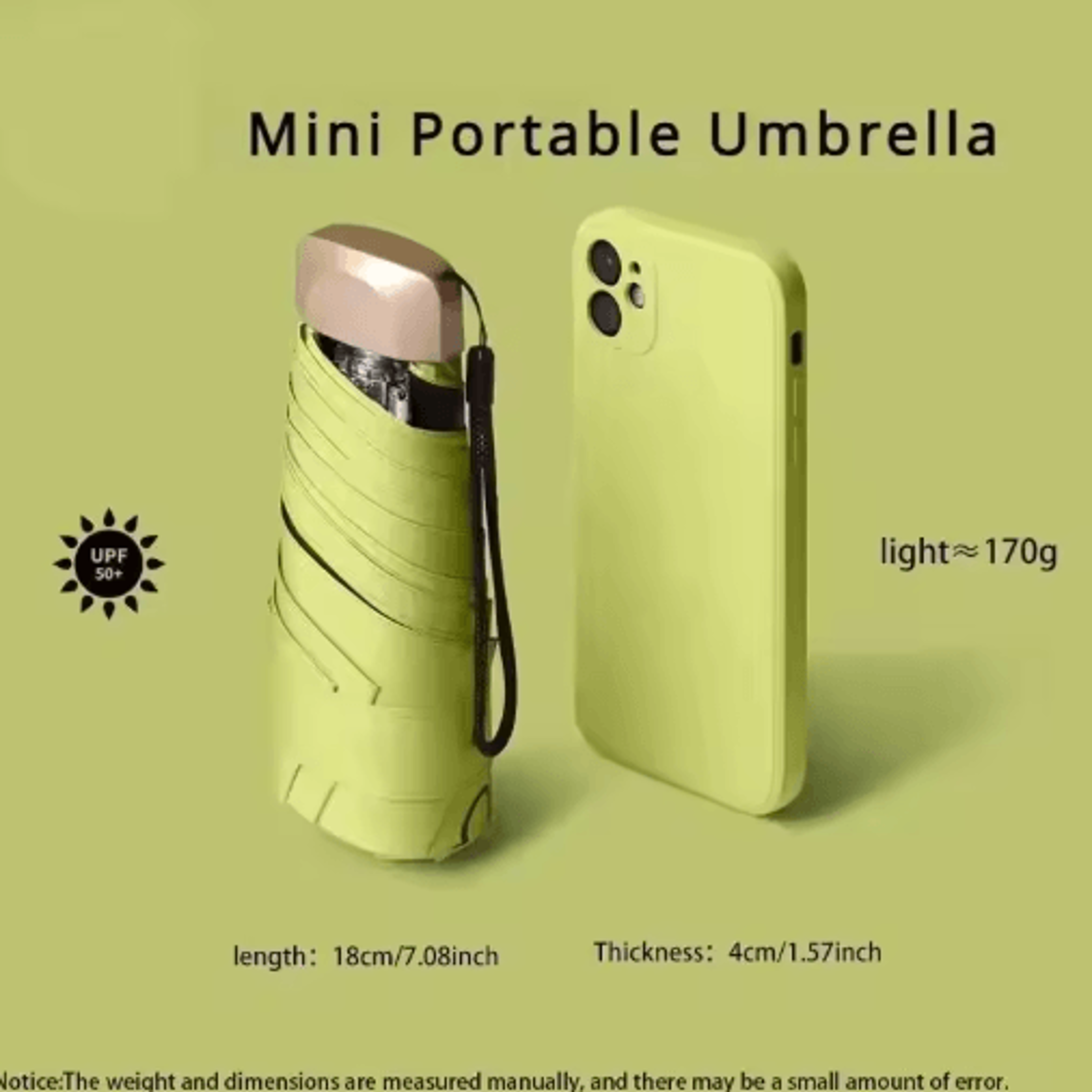 Mini Capsule Pocket Umbrella  UltraLight UV Protection Folding Rain Umbrella 9