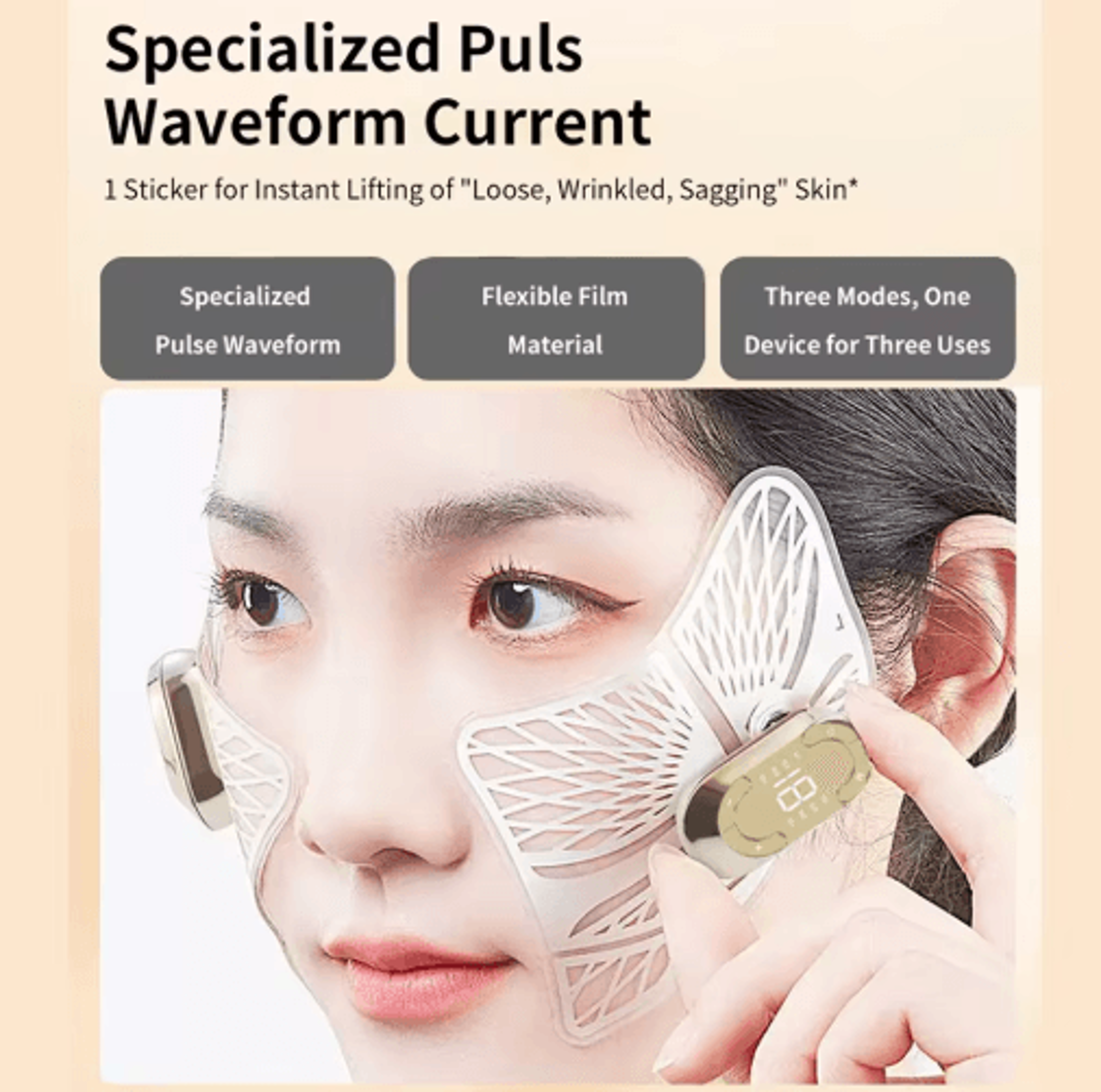 EMS Facial Massager  AntiWrinkle Face Lifting  Eye Care Device 10