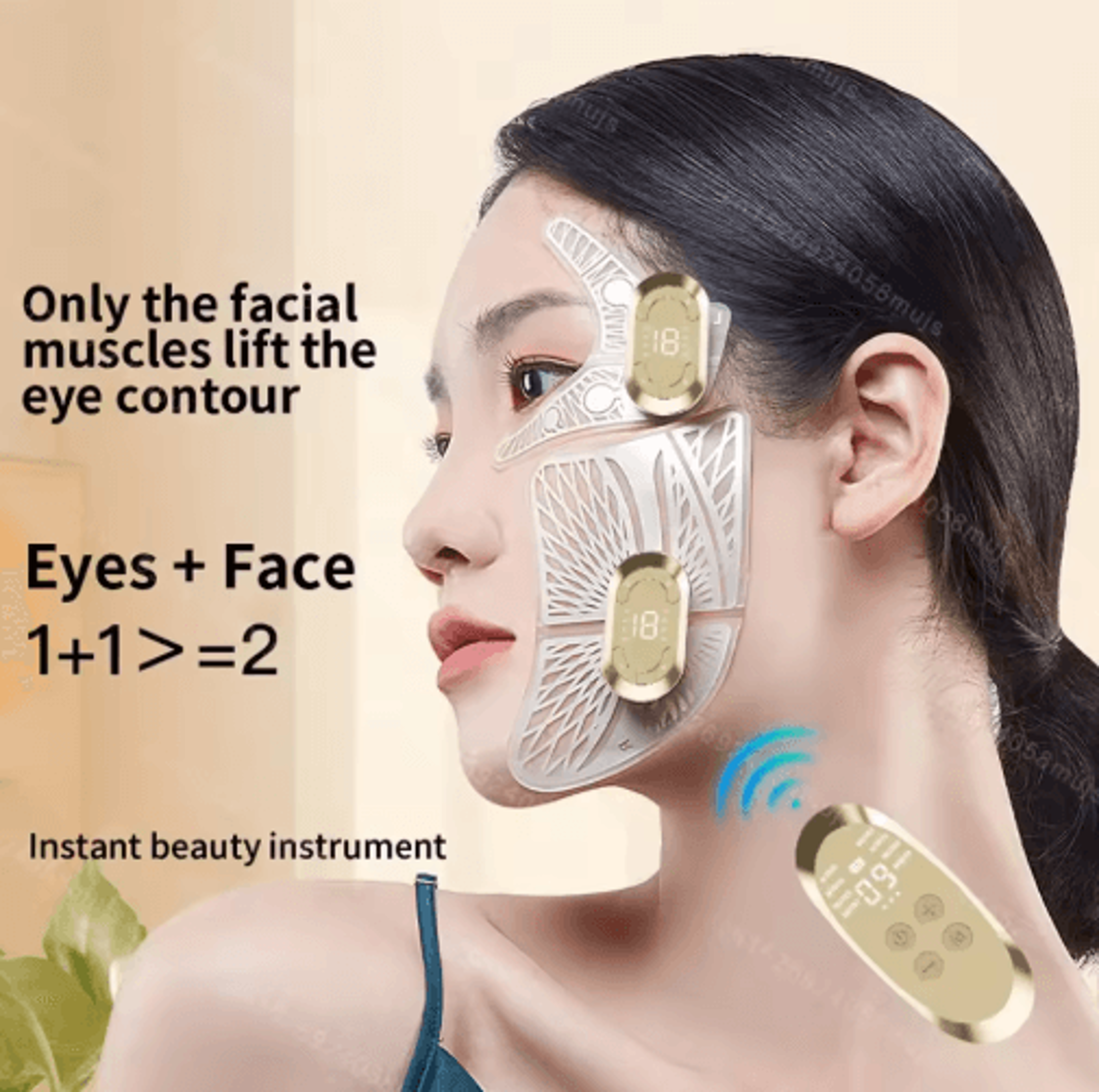 EMS Facial Massager  AntiWrinkle Face Lifting  Eye Care Device 8