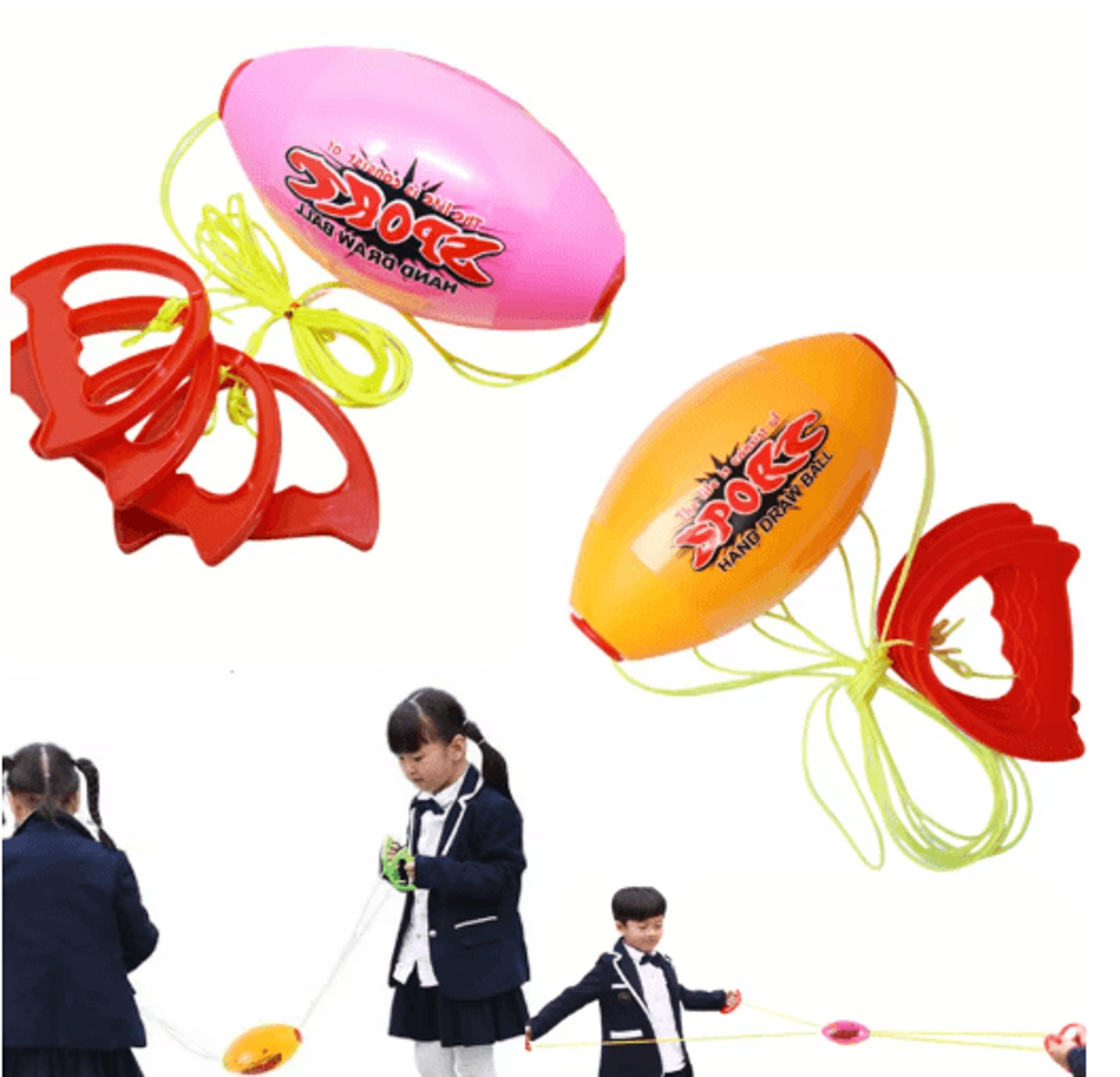 Elastic Reaction Training Ball  Hand Pull Reflex  Arm Strength Exercise Toy 6