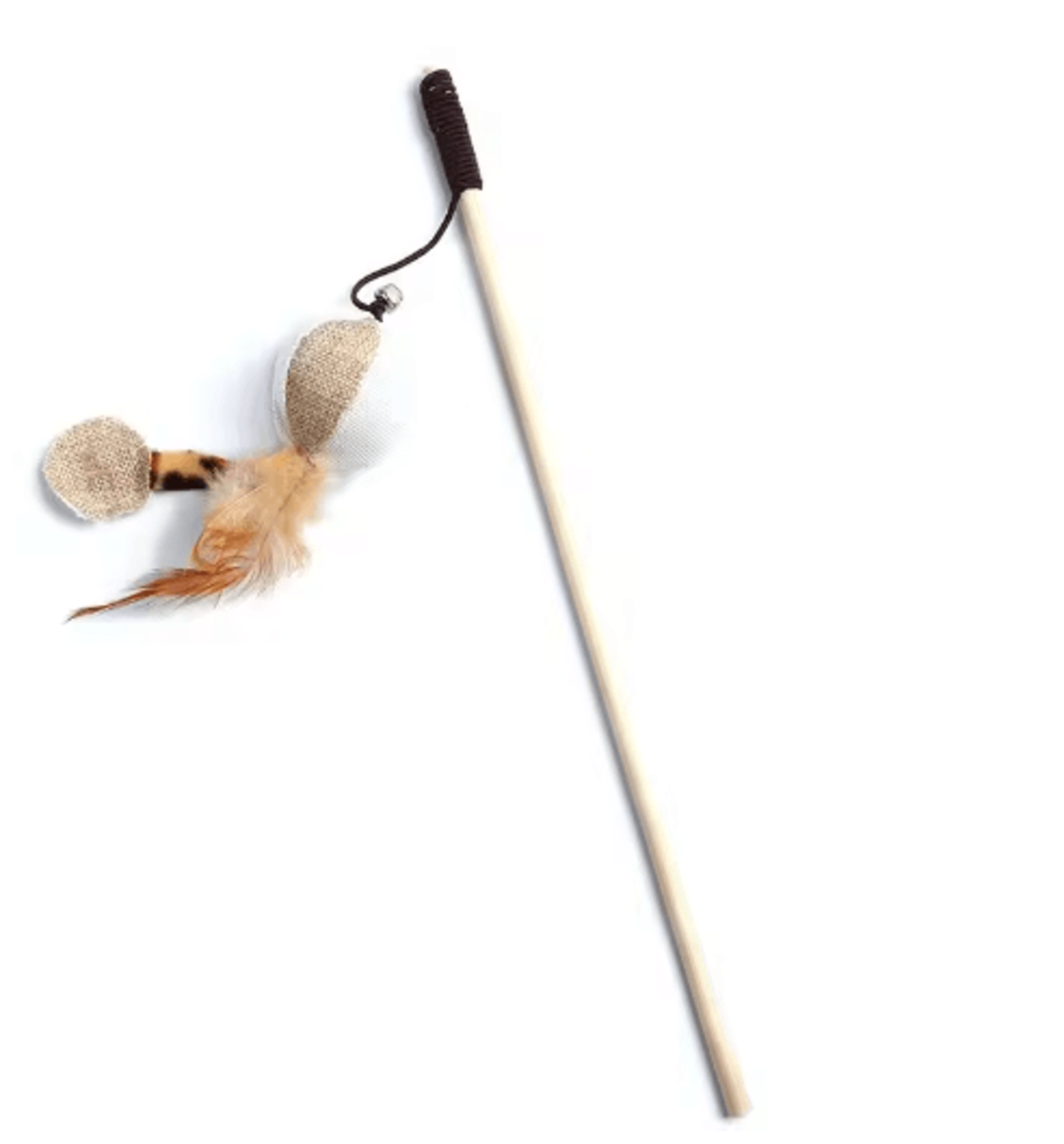 Colorful Feather Cat Teaser Wand  Interactive Kitten Play  Exercise Toy 2