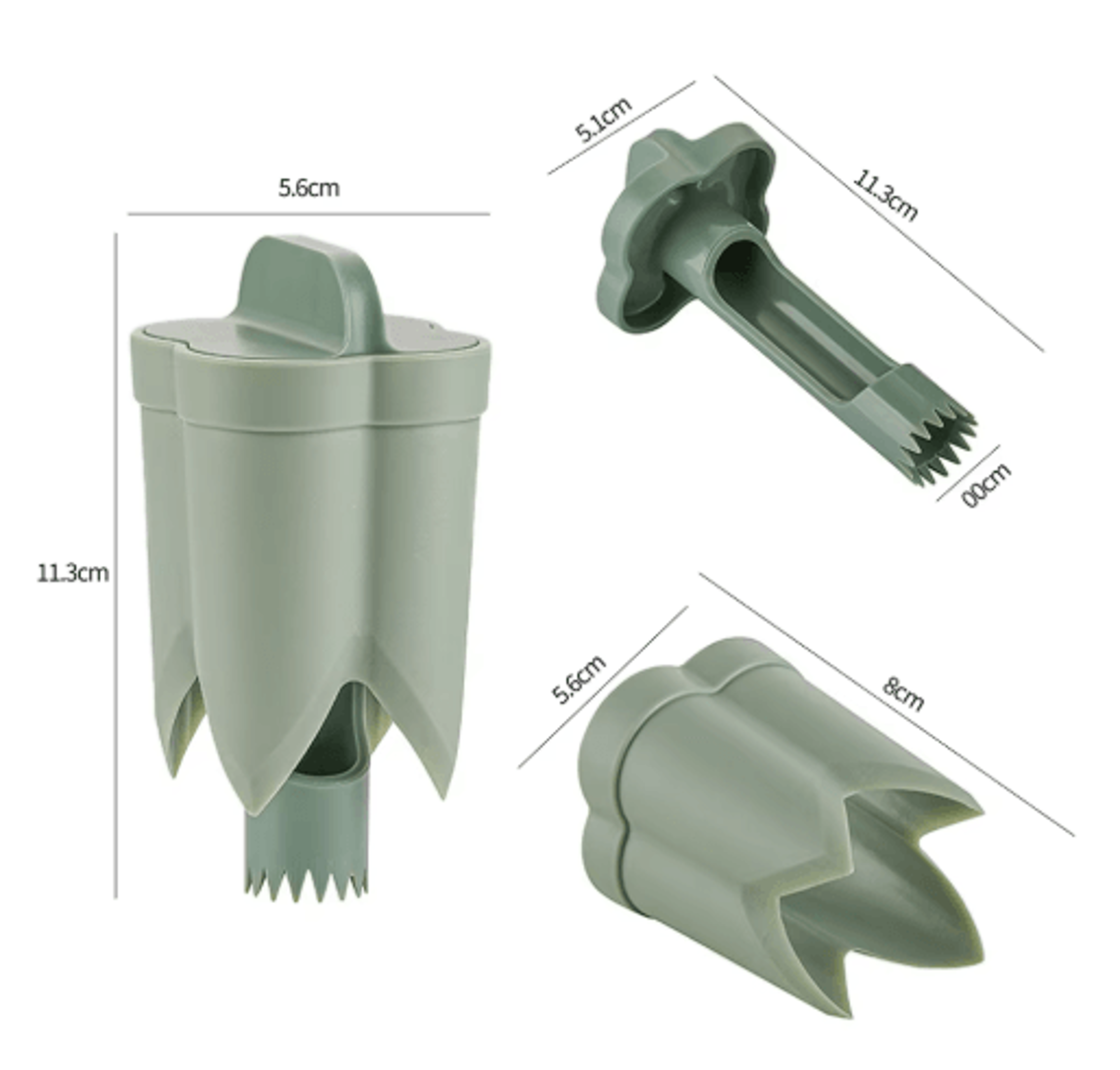2in1 Fruit  Pepper Corer Tool  Easy Seed Remover Kitchen Utensil 3