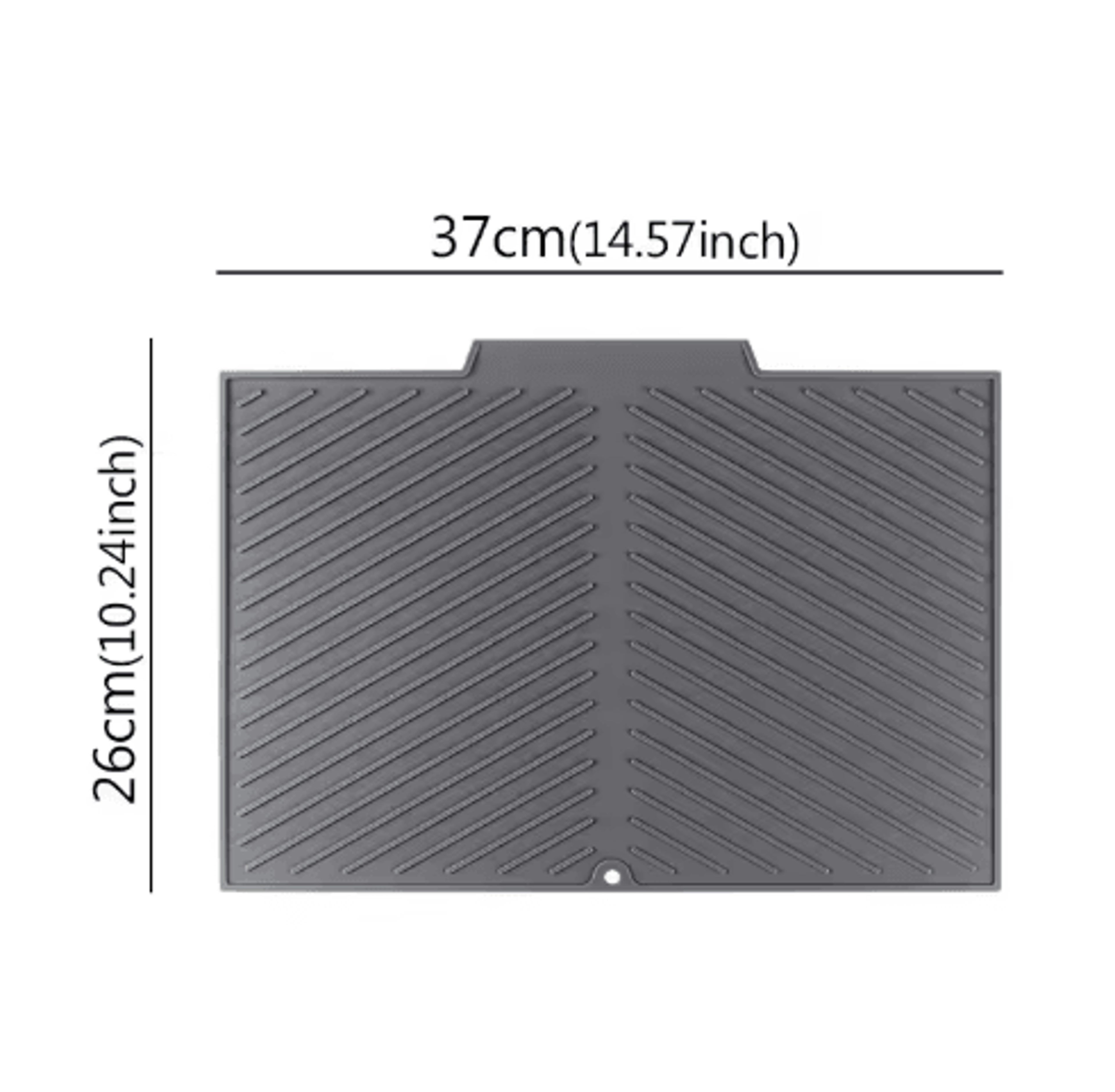 Silicone Dish Drying Mat  Foldable HeatResistant Kitchen Draining Pad With Raised Edges 2