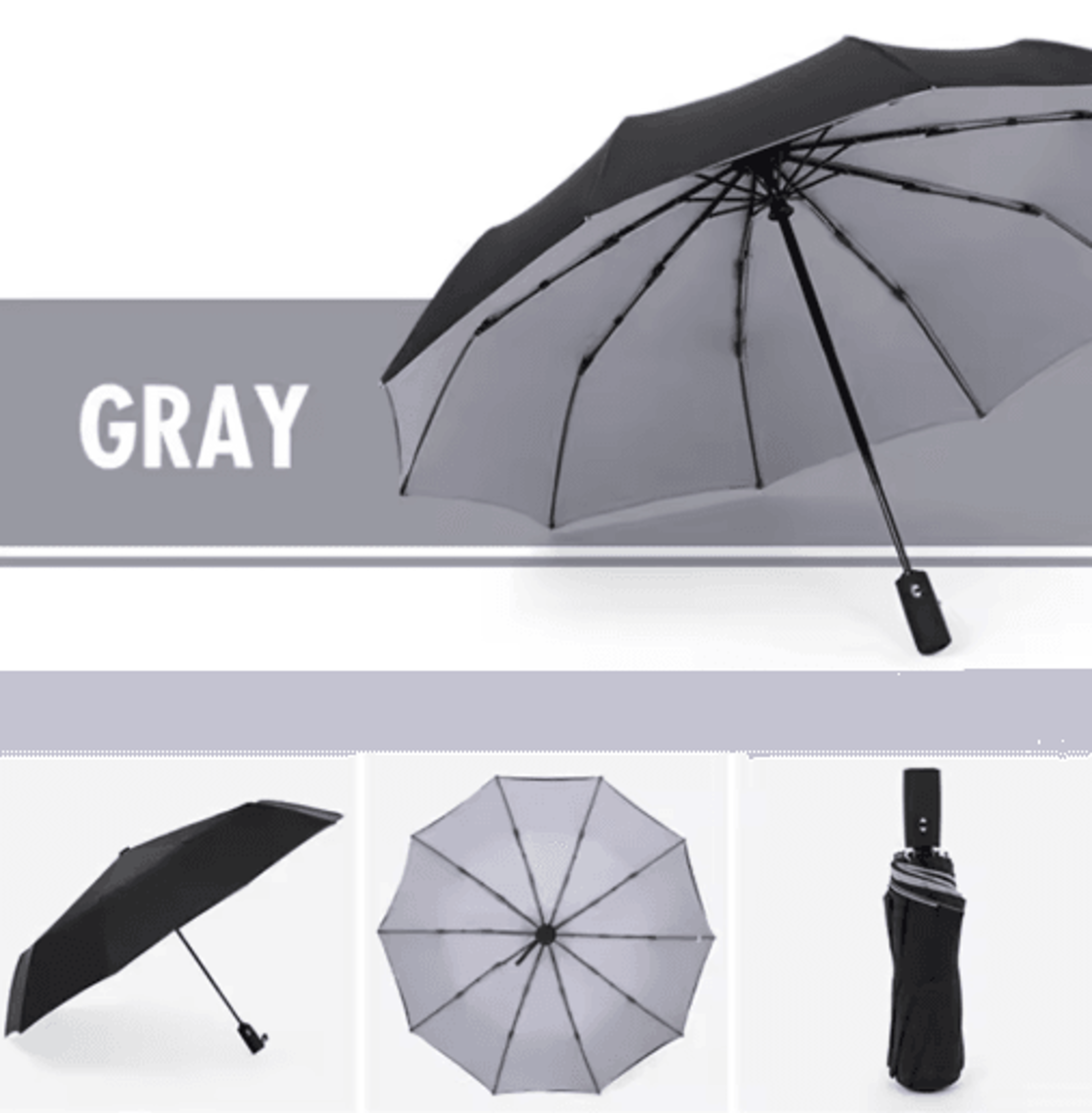 StormGuard Pro Automatic Windproof Umbrella Double Layer Travel Rain Shield 1