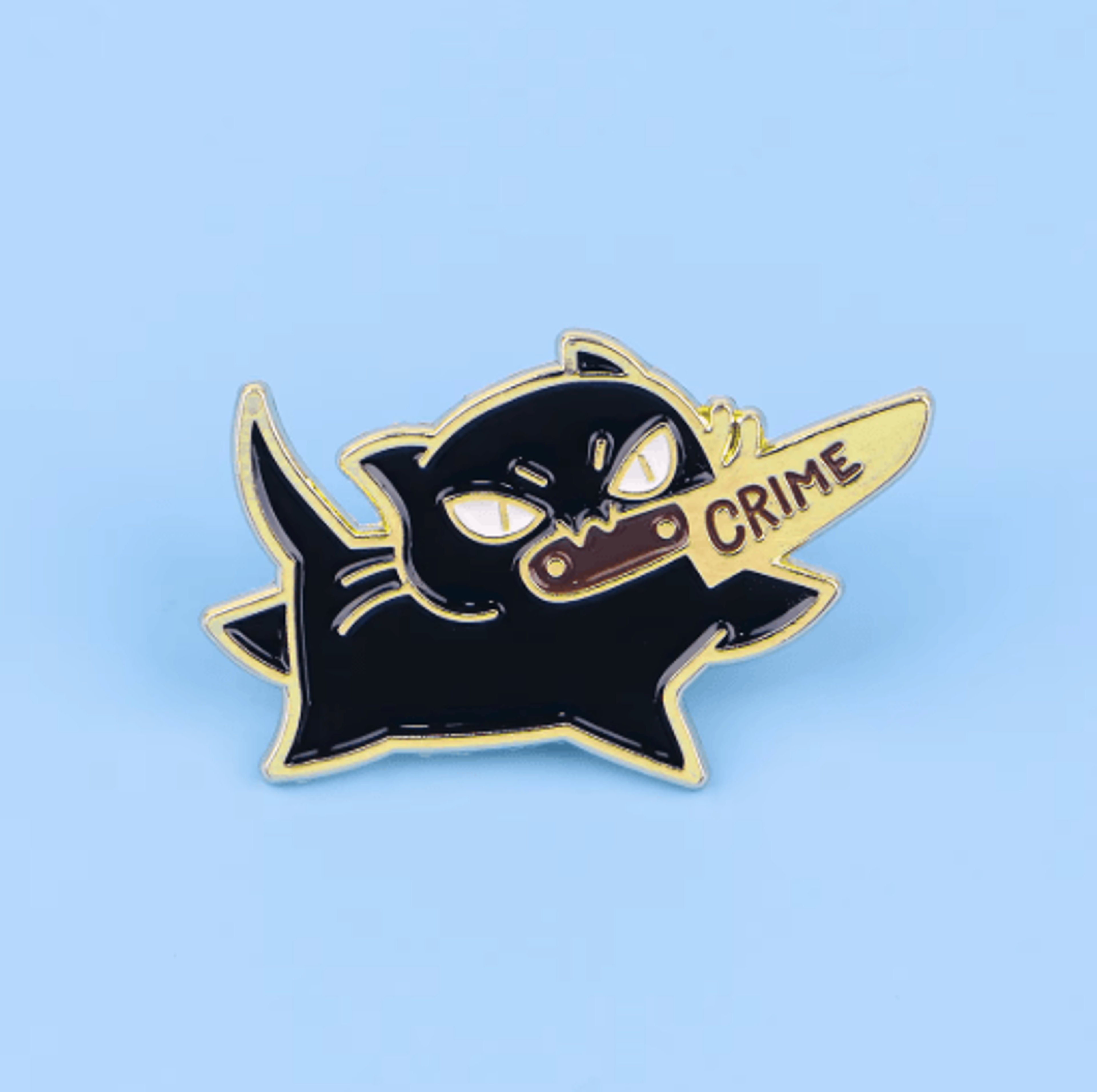 Funny Black Cat Enamel Pin  Cute Animal Lapel Brooch For Bags  Outfits 4