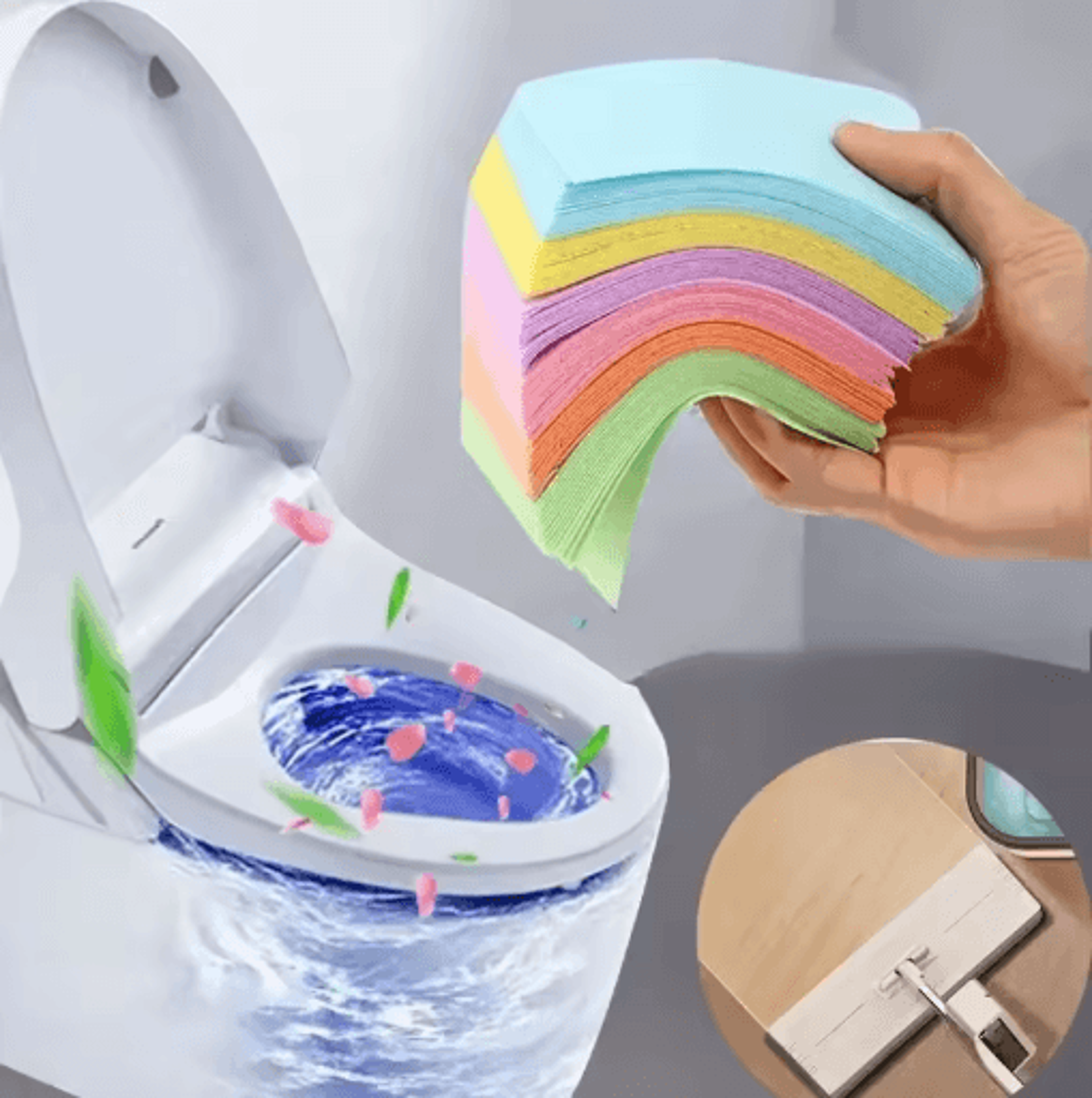 MultiSurface Floor Cleaner Tablets Water Soluble Deodorizing  Disinfecting Sheets 0